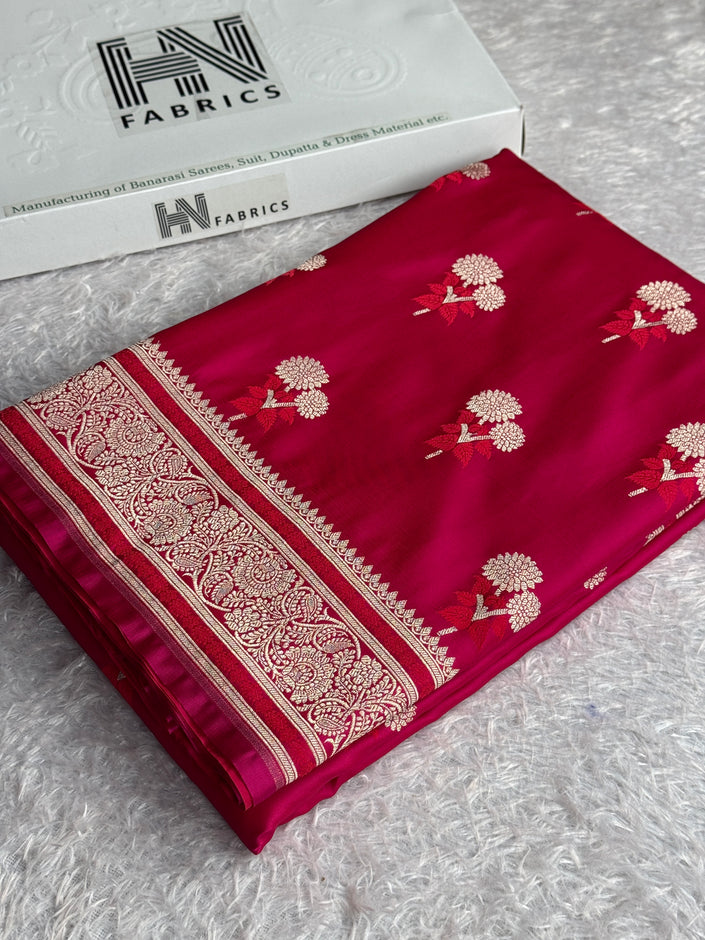 BANARASI MASHRU KATAN SILK SAREE MK055