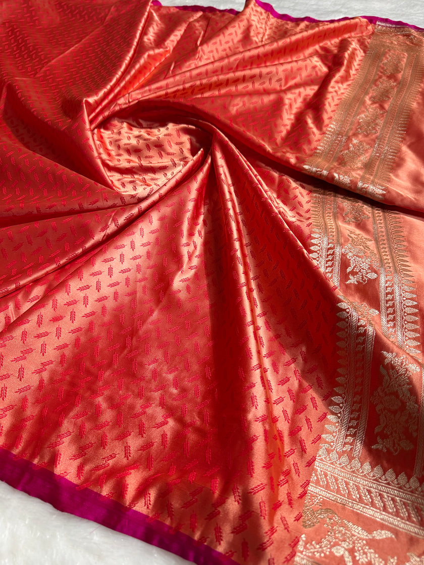 BANARASI MASHRU KATAN SILK SAREE HN529