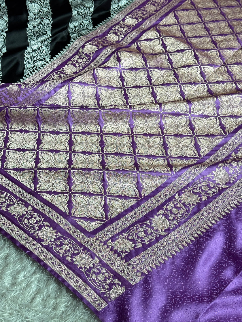 BANARASI MASHRU KATAN SILK SAREE MK018