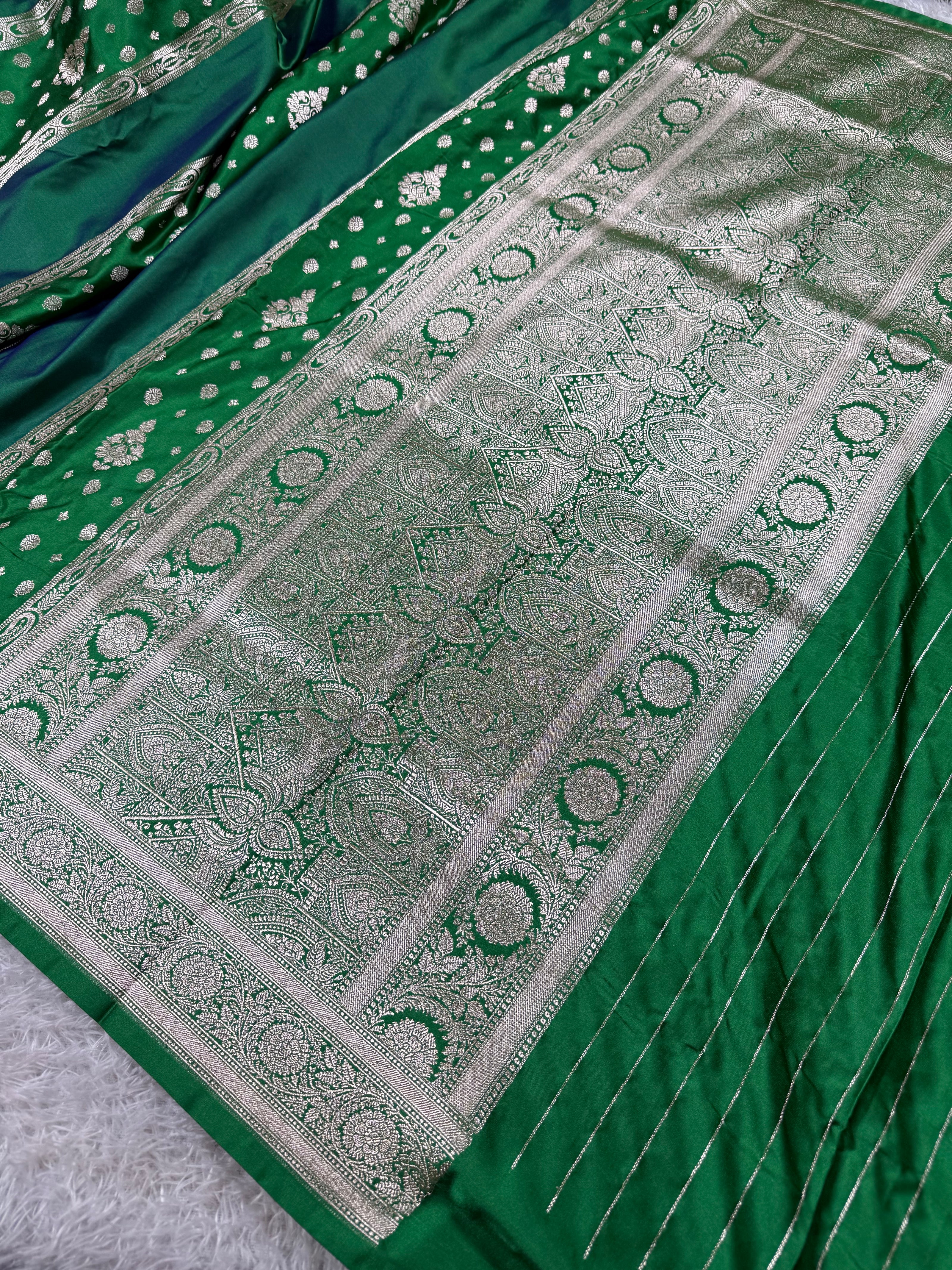 BANARASI MASHRU KATAN SILK SAREE MK012