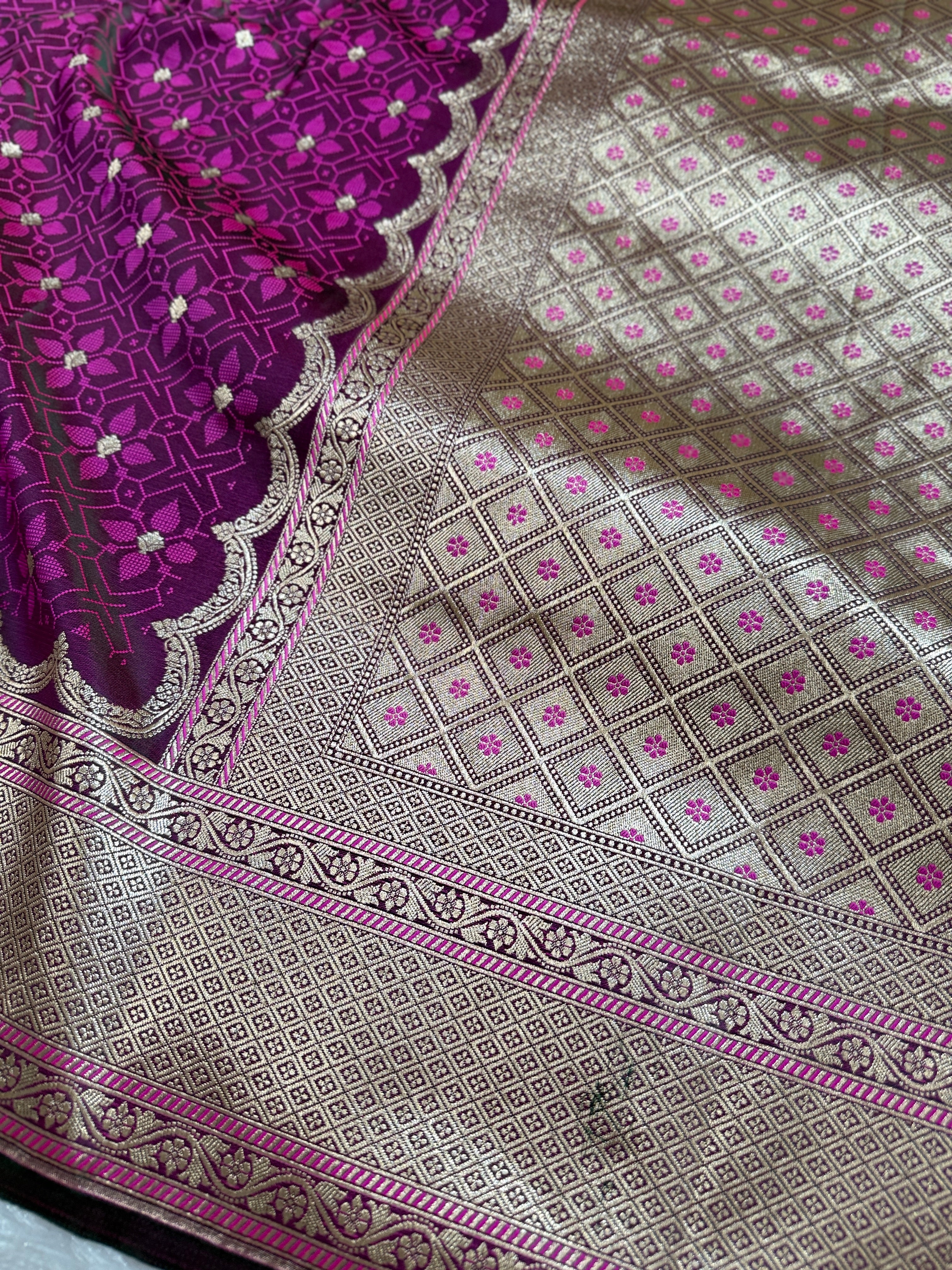 BANARASI MASHRU KATAN SILK SAREE HN535