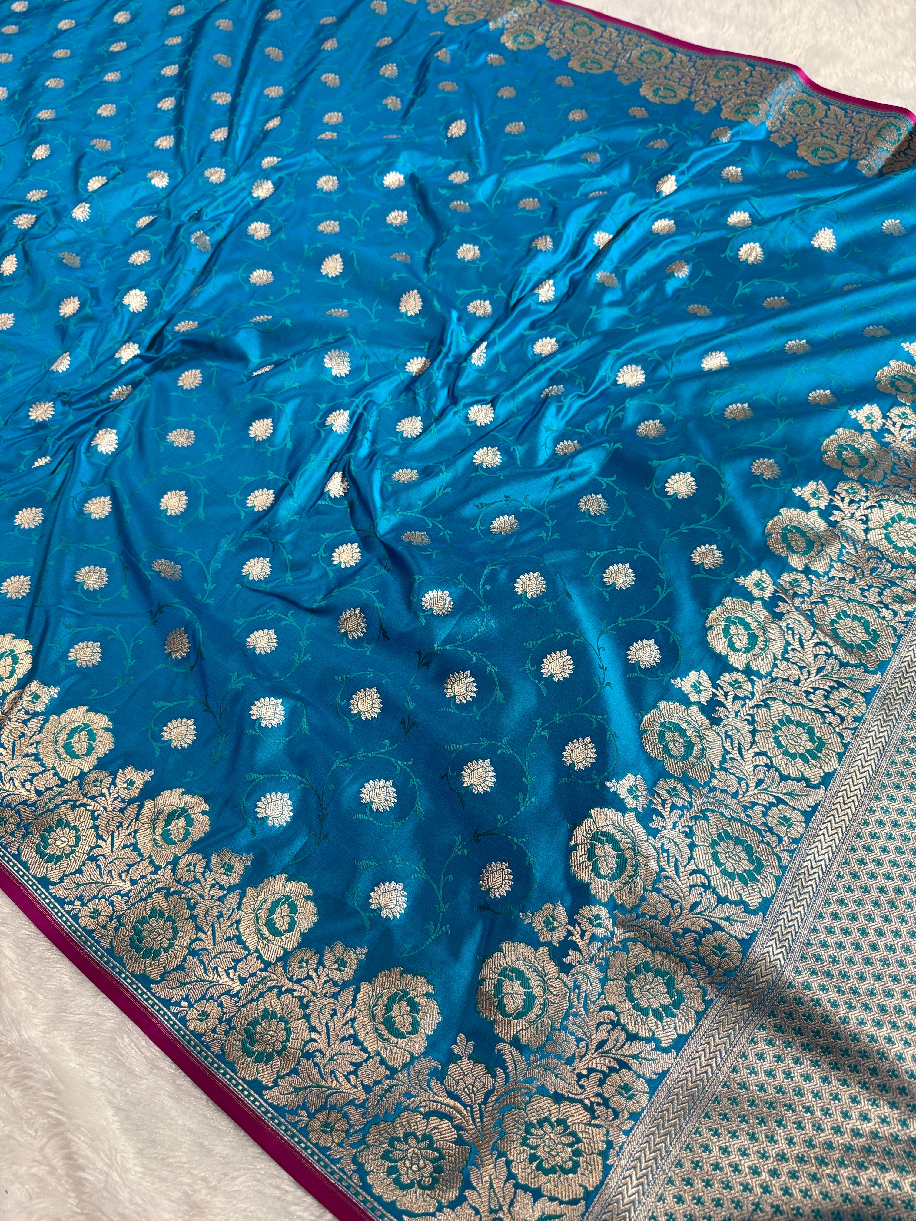 BANARASI MASHRU KATAN SILK SAREE 533