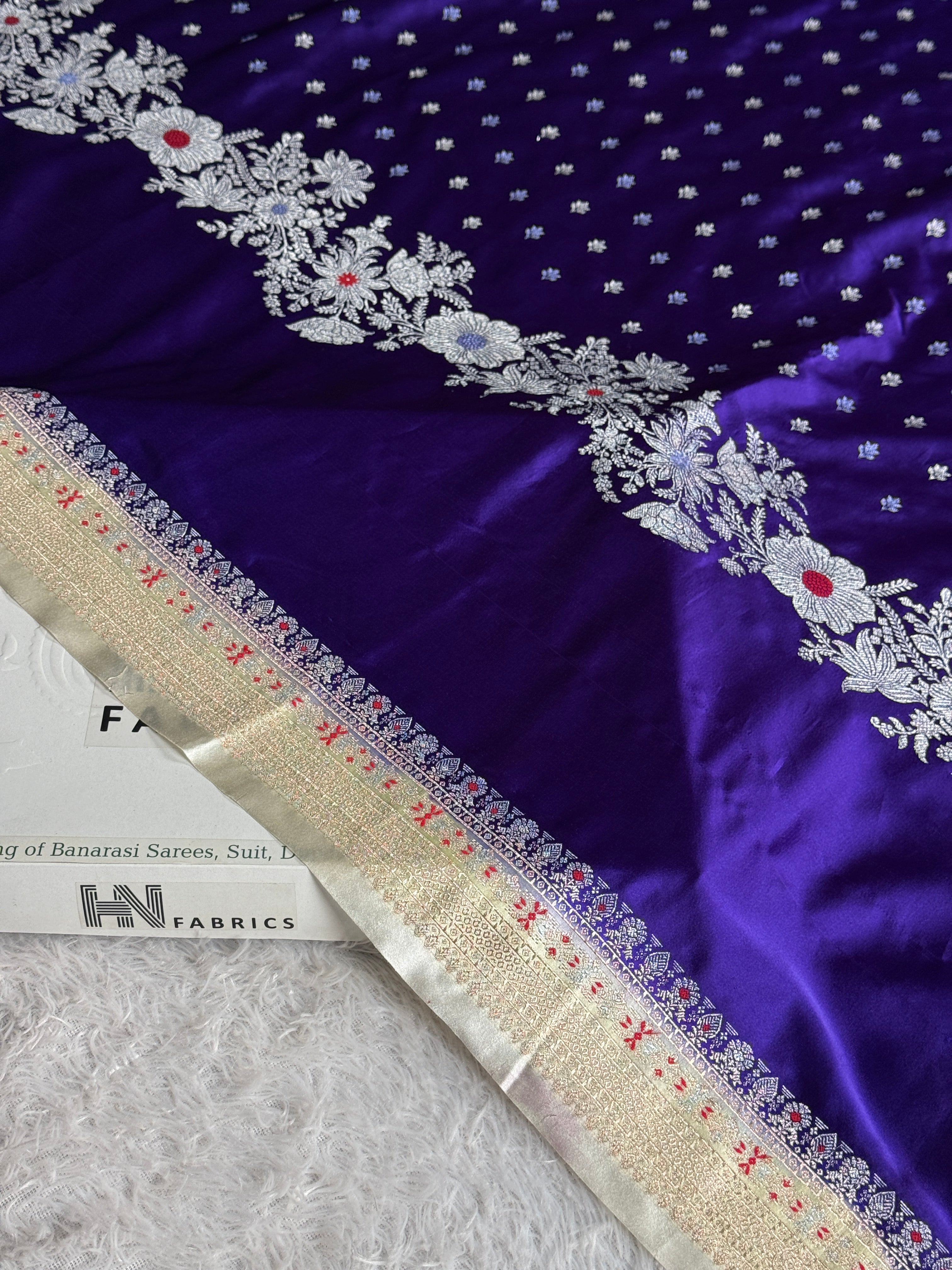 BANARASI MASHRU KATAN SILK SAREE MK045