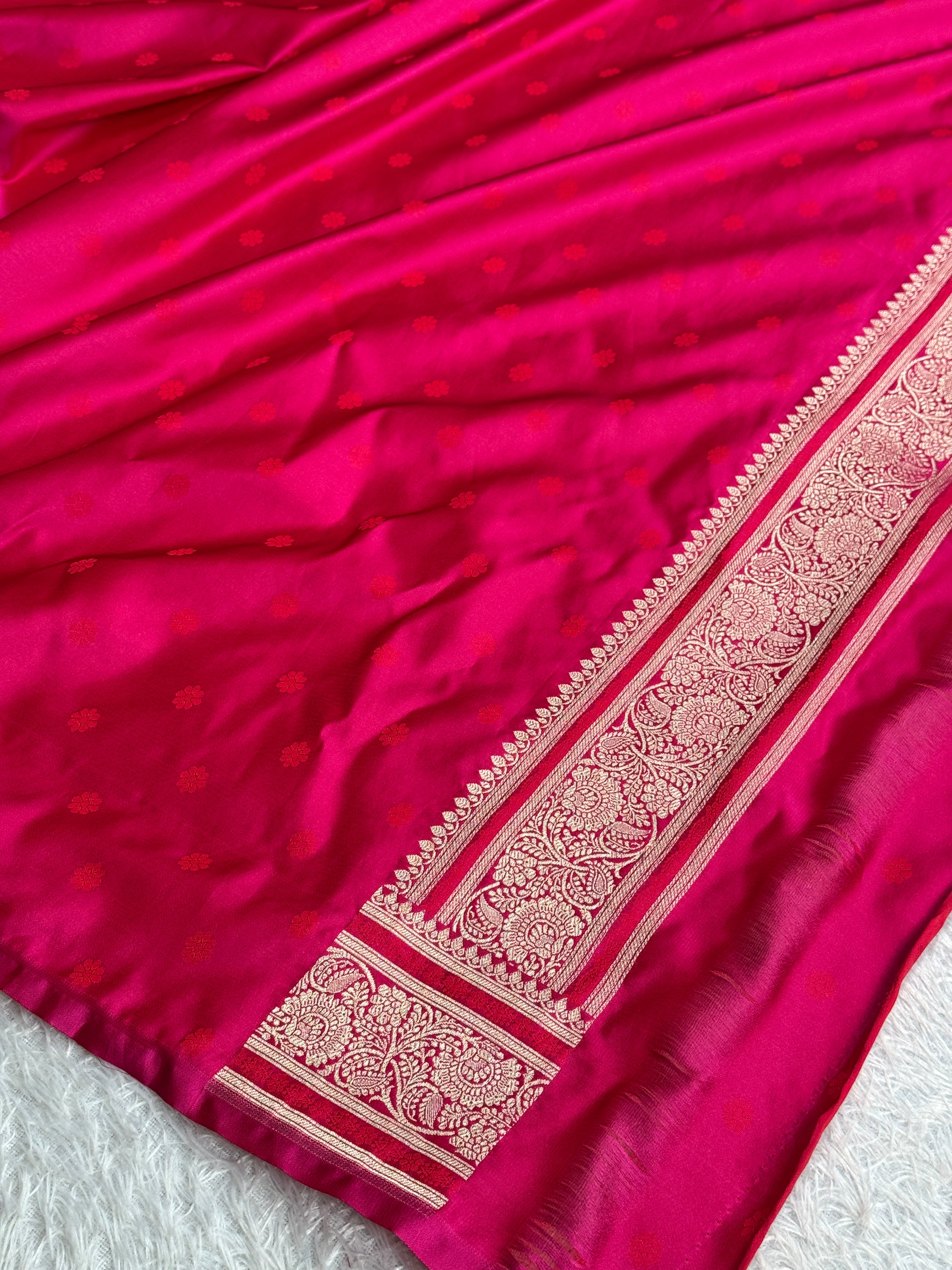 BANARASI MASHRU KATAN SILK SAREE MK055