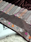 BANARASI MASHRU KATAN SILK SAREE MENAKARI WORK HN700