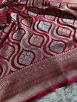 BANARASI MASHRU KATAN SILK SAREE MENAKARI WORK HN500