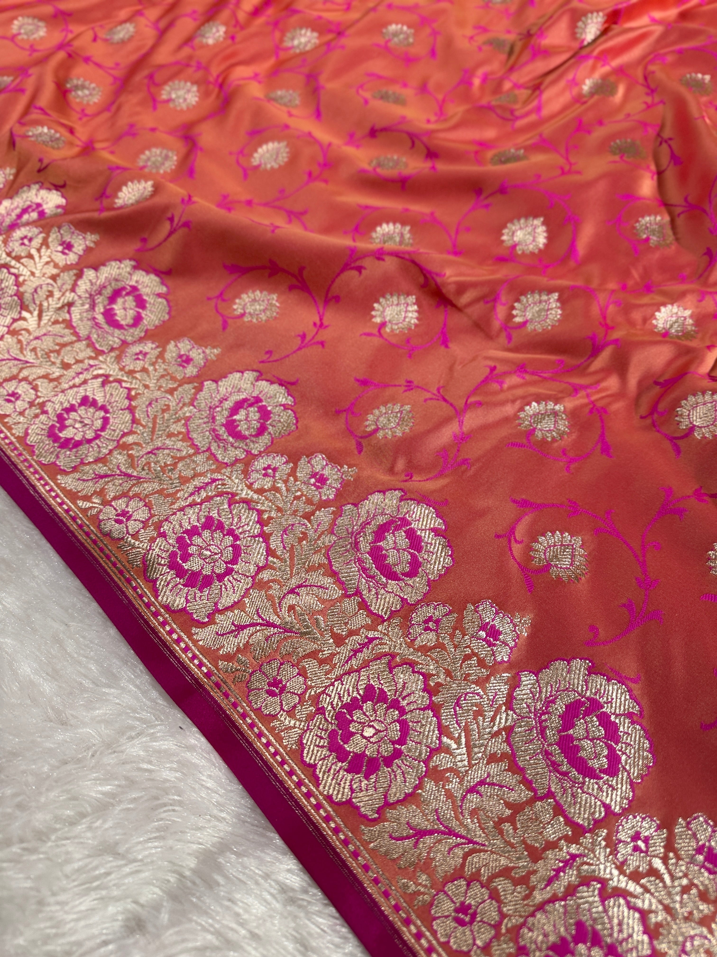 BANARASI MASHRU KATAN SILK SAREE HN530