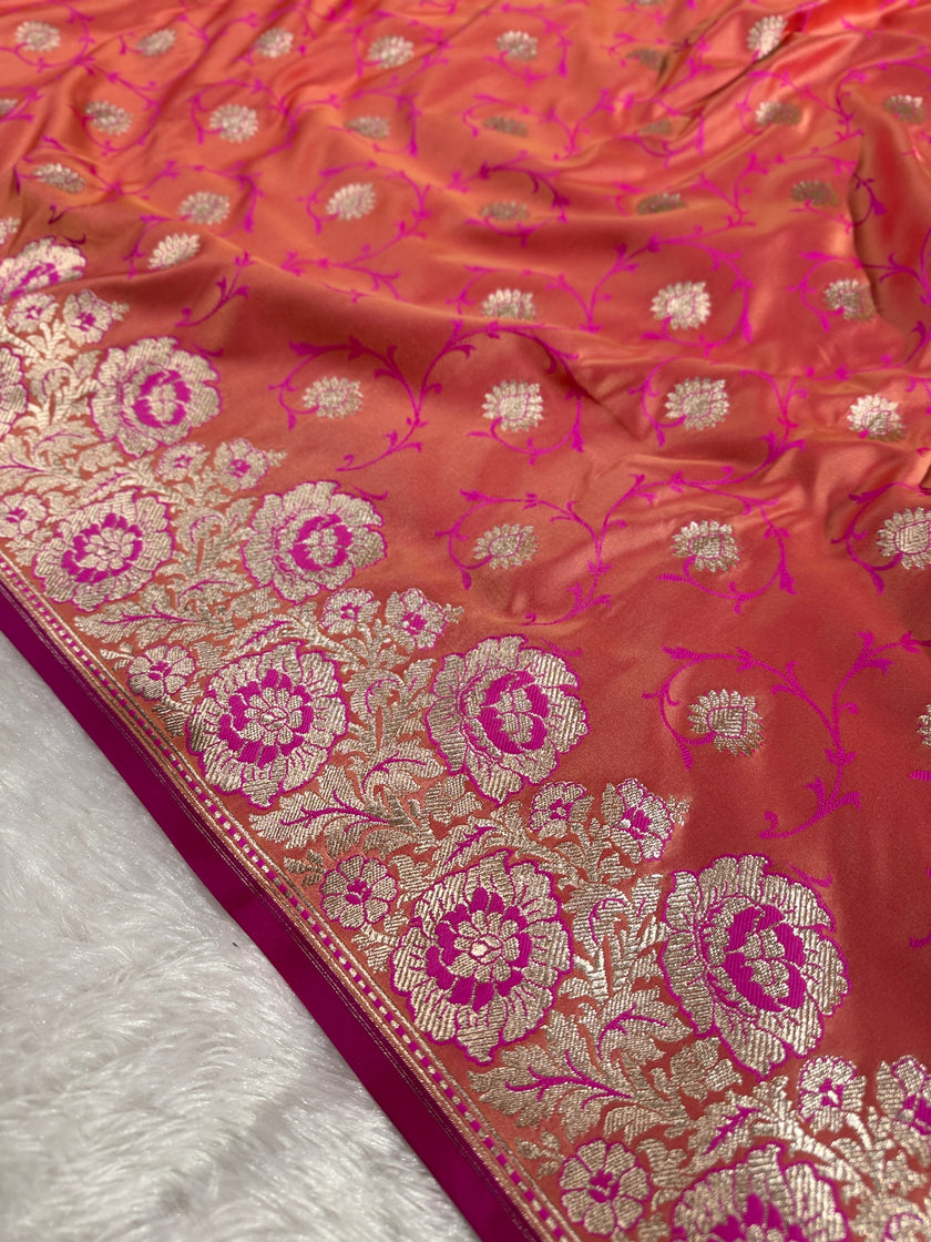 BANARASI MASHRU KATAN SILK SAREE HN530