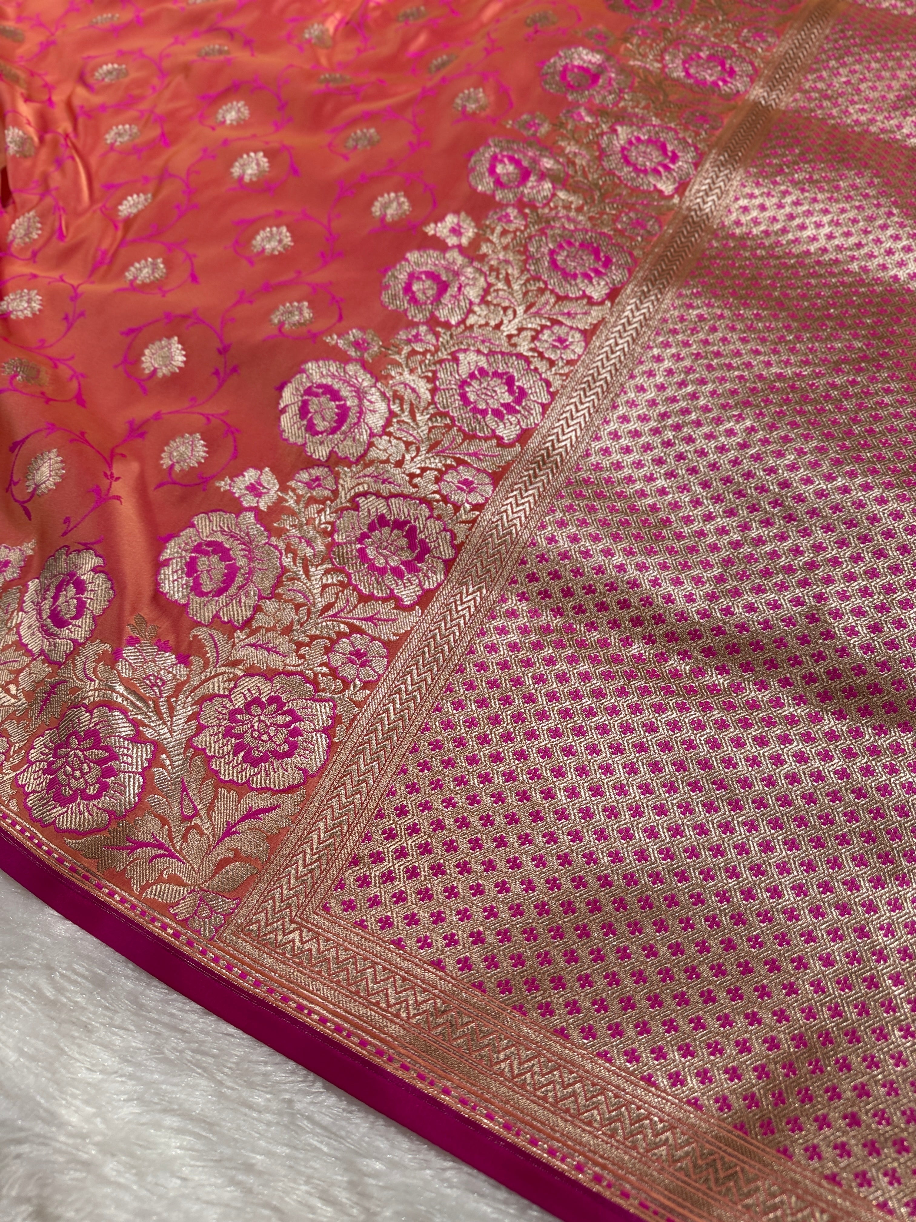 BANARASI MASHRU KATAN SILK SAREE HN530