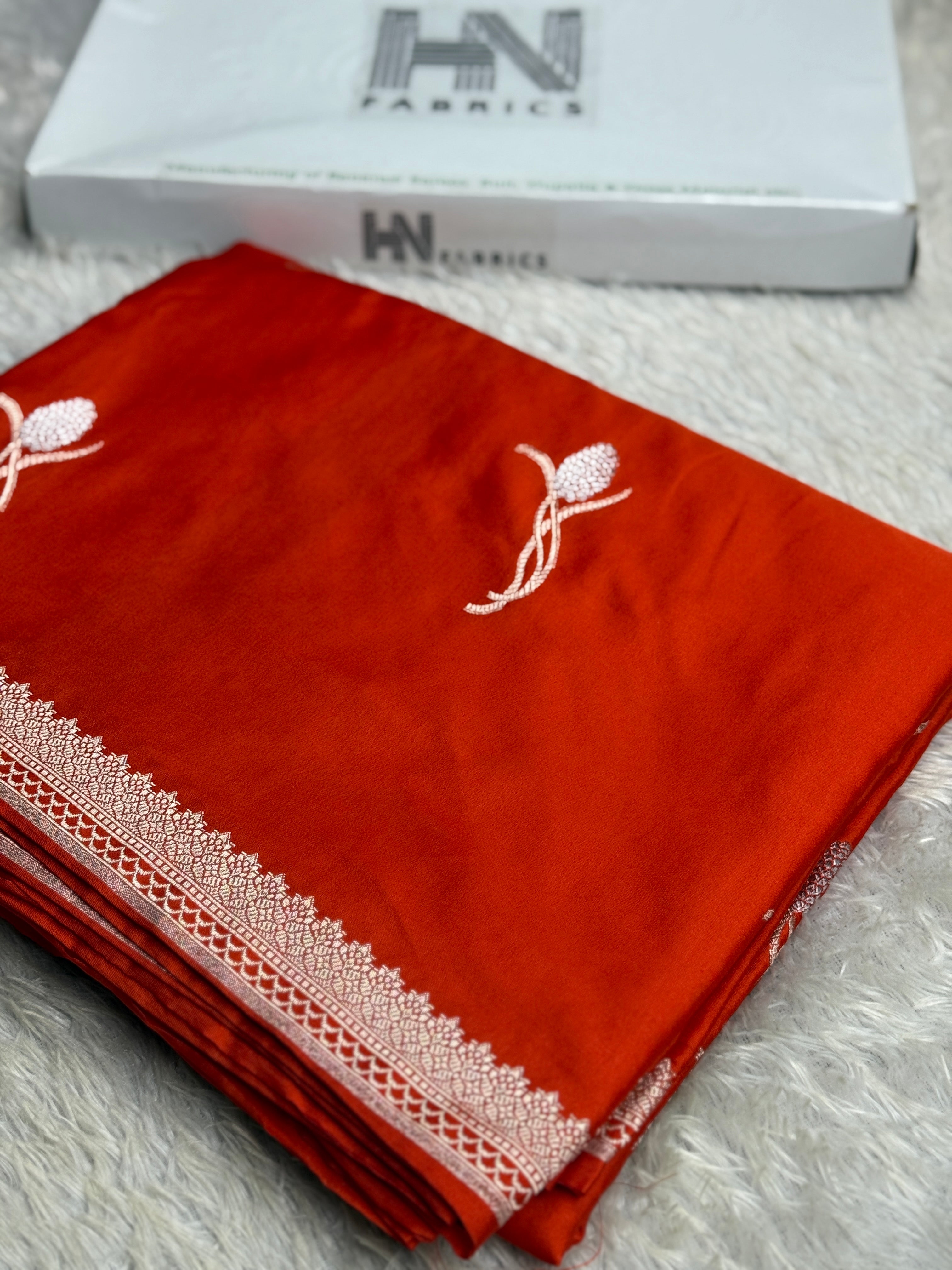 BANARASI MASHRU KATAN SILK SAREE HN710