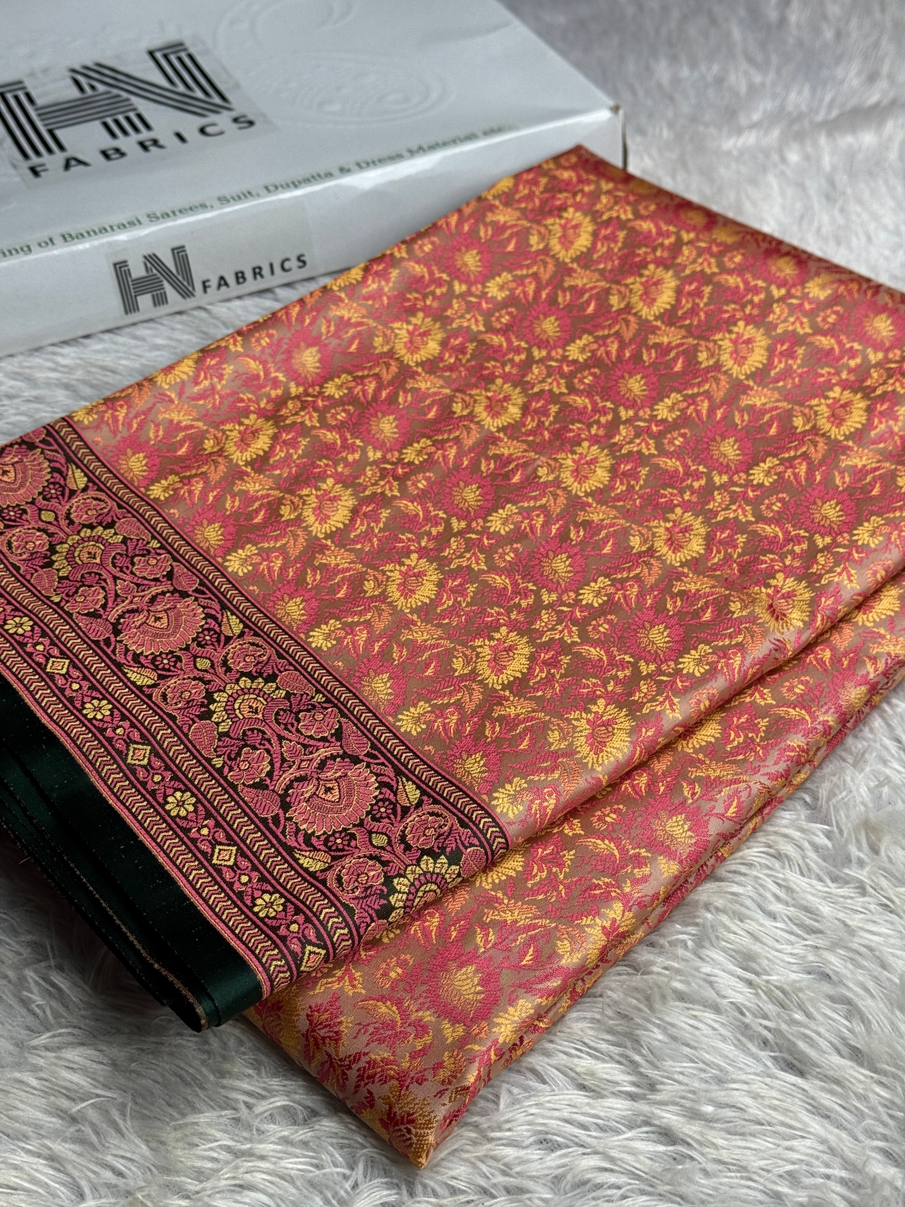 BANARASI JAMAWAR TANCHUI KATAN SILK SAREE JM001