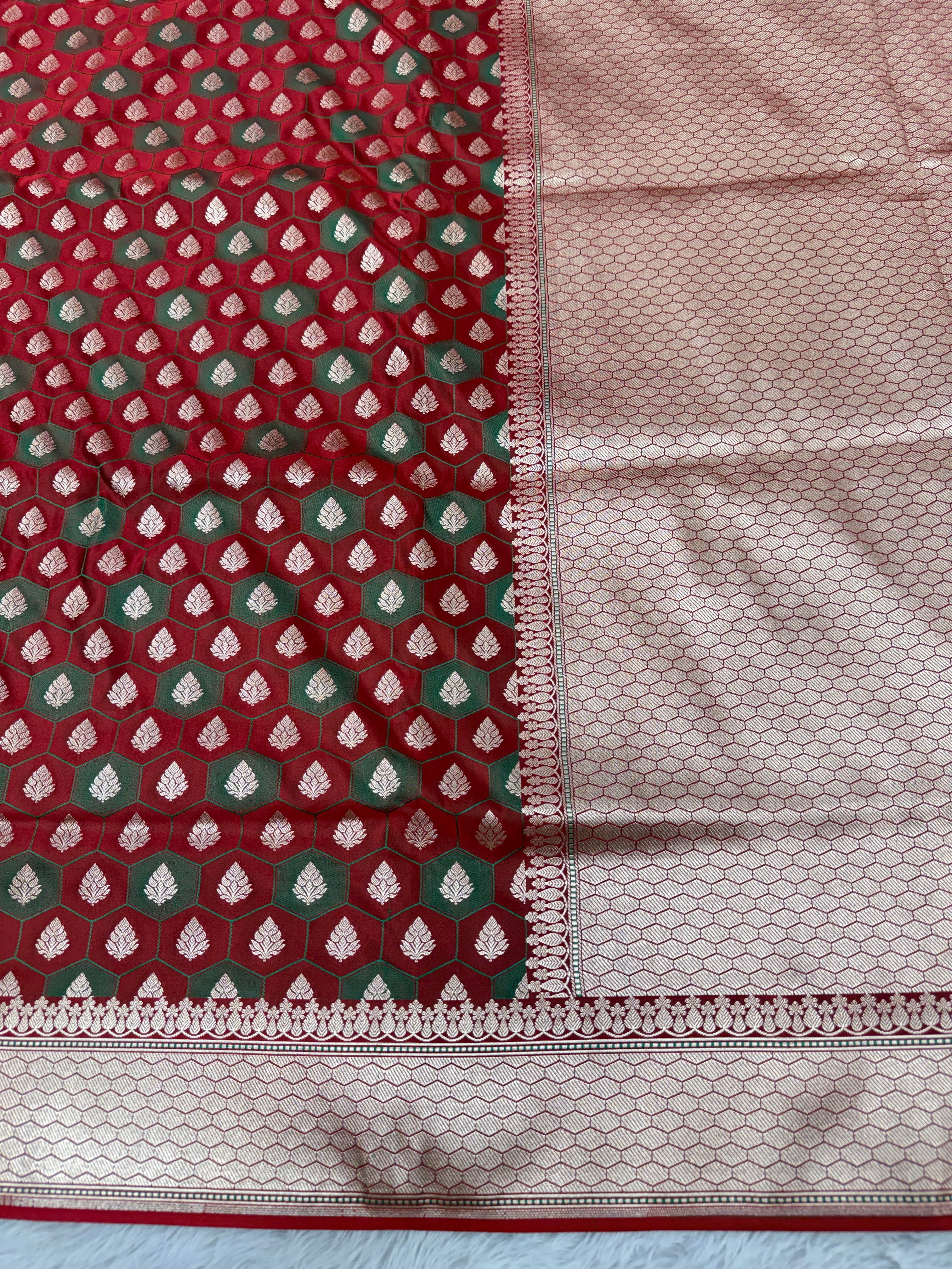 Banarasi mashru katan silk saree tanchui design hn112