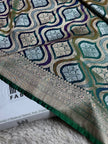BANARASI MASHRU KATAN SILK SAREE MENAKARI WORK HN500