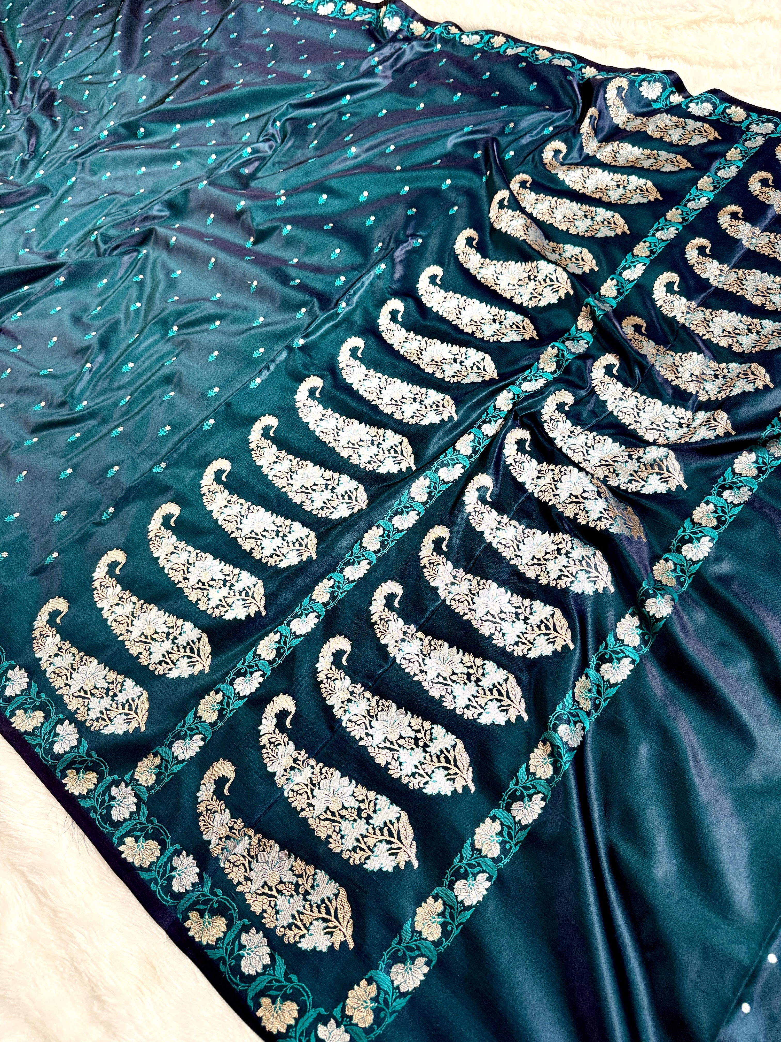 BANARASI MASHRU KATAN SILK SAREE HN541