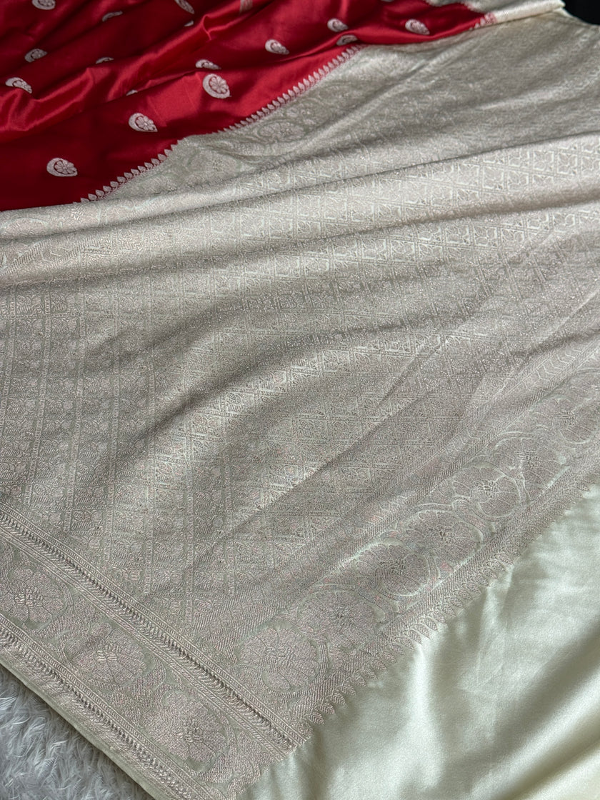 BANARASI MASHRU KATAN SILK SAREE MK039