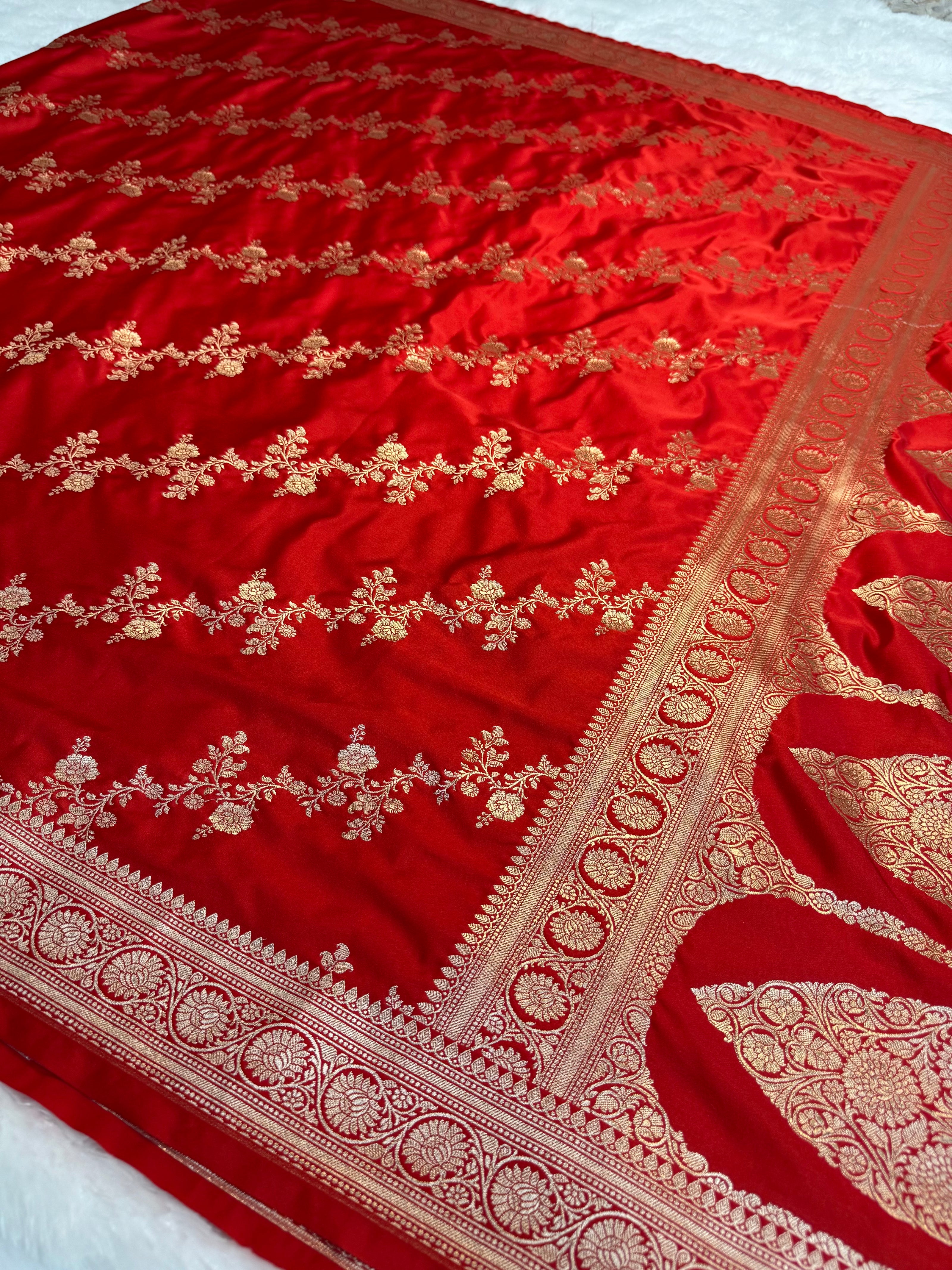 BANARASI MASHRU KATAN SILK SAREE HN144