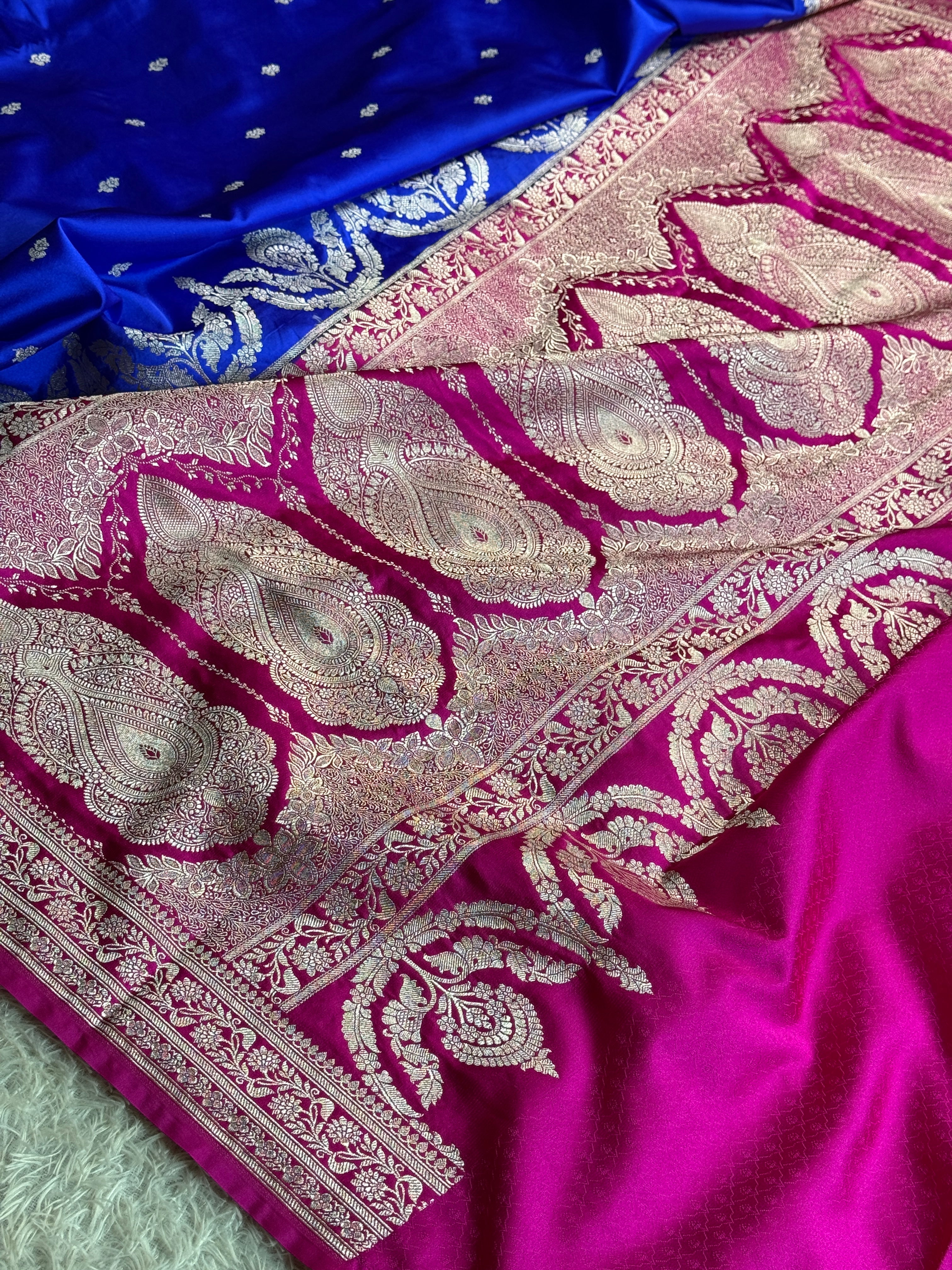 BANARASI MASHRU KATAN SILK SAREE MK007