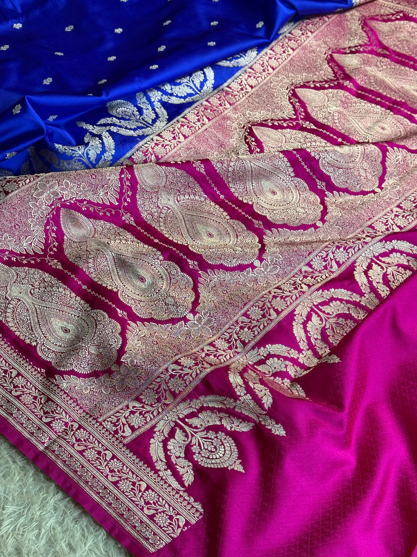 BANARASI MASHRU KATAN SILK SAREE MK007