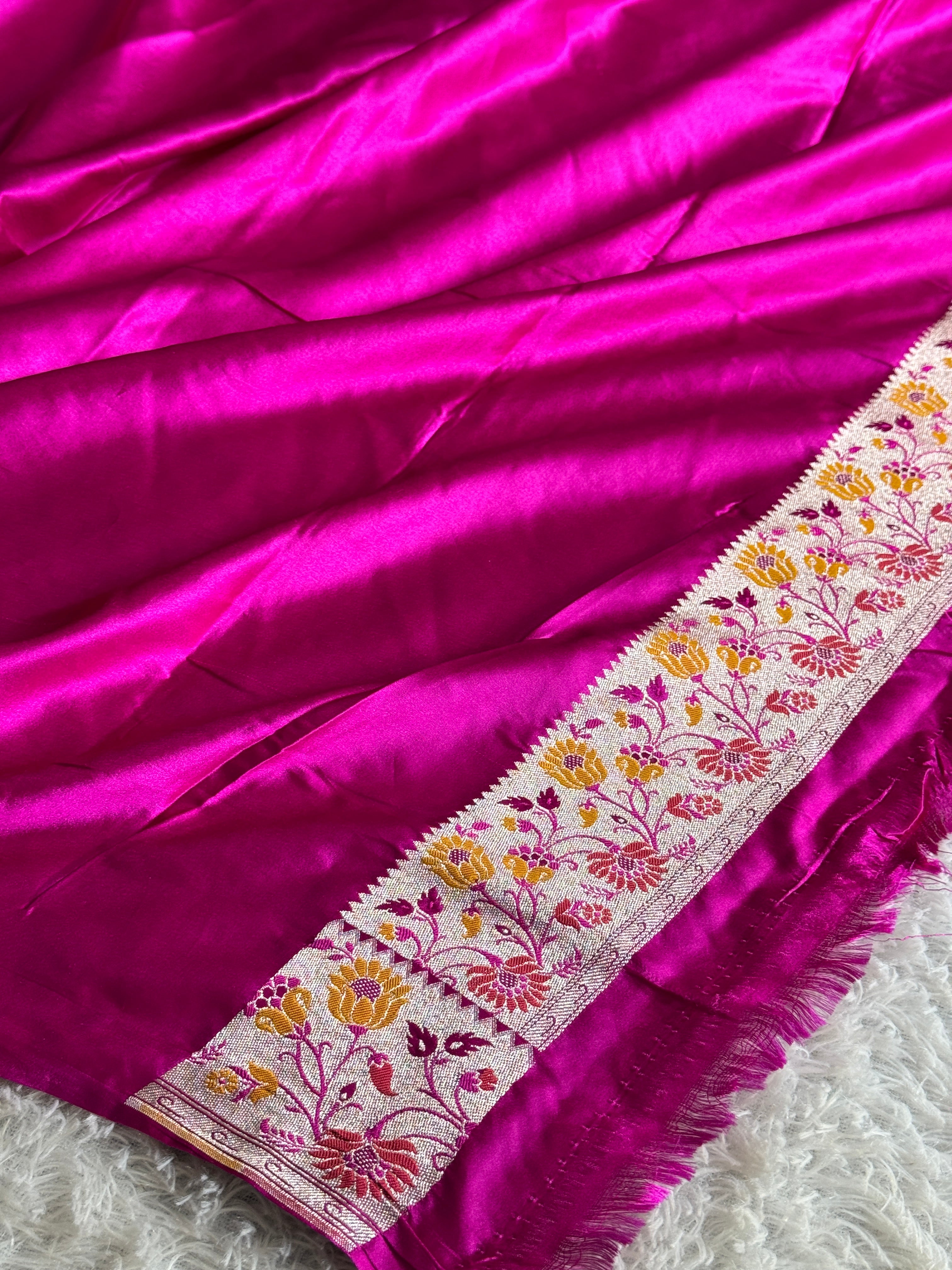 BANARASI MASHRU KATAN SILK SAREE MK031