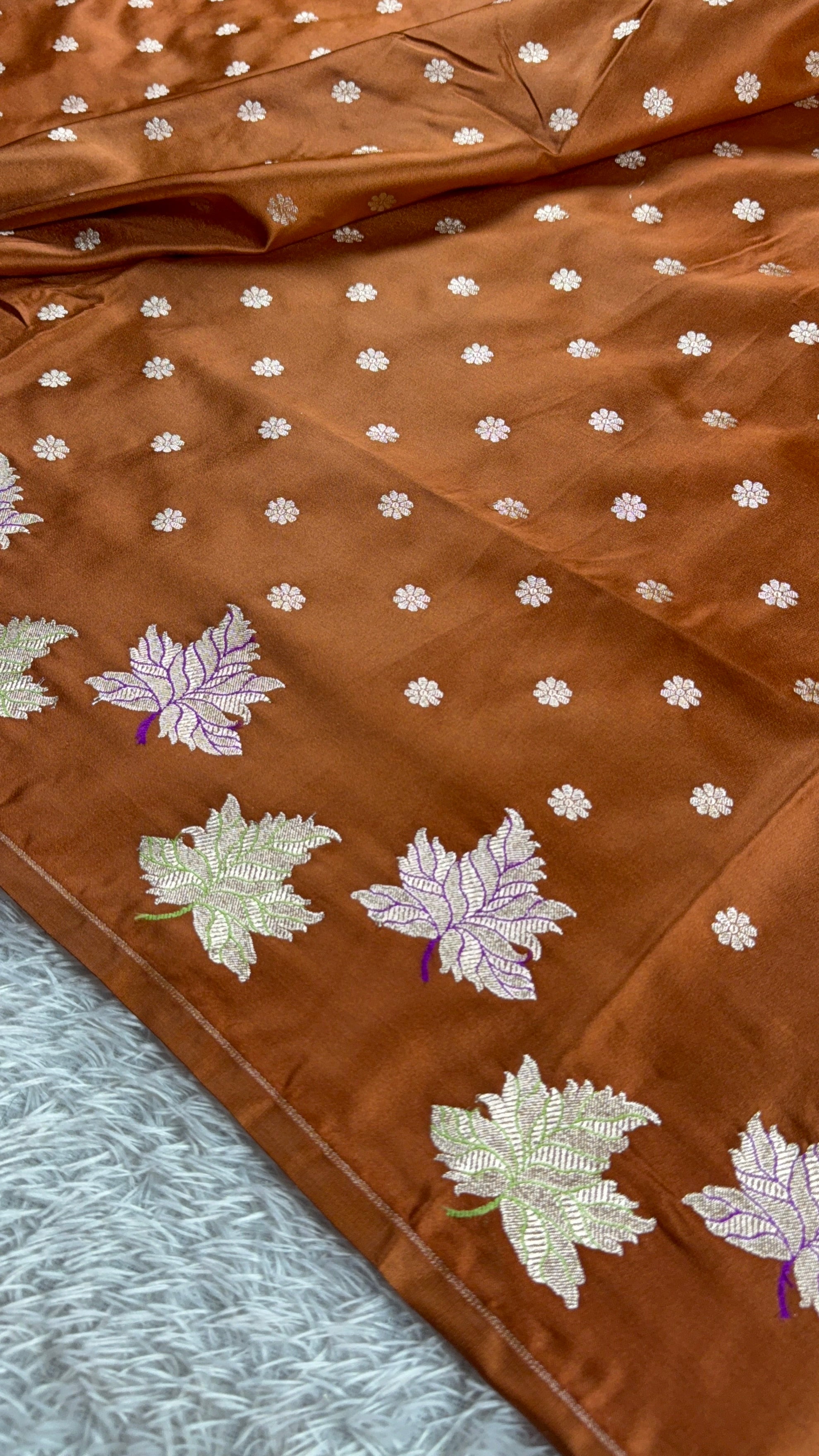 BANARASI MASHRU KATAN SILK SAREE MK014