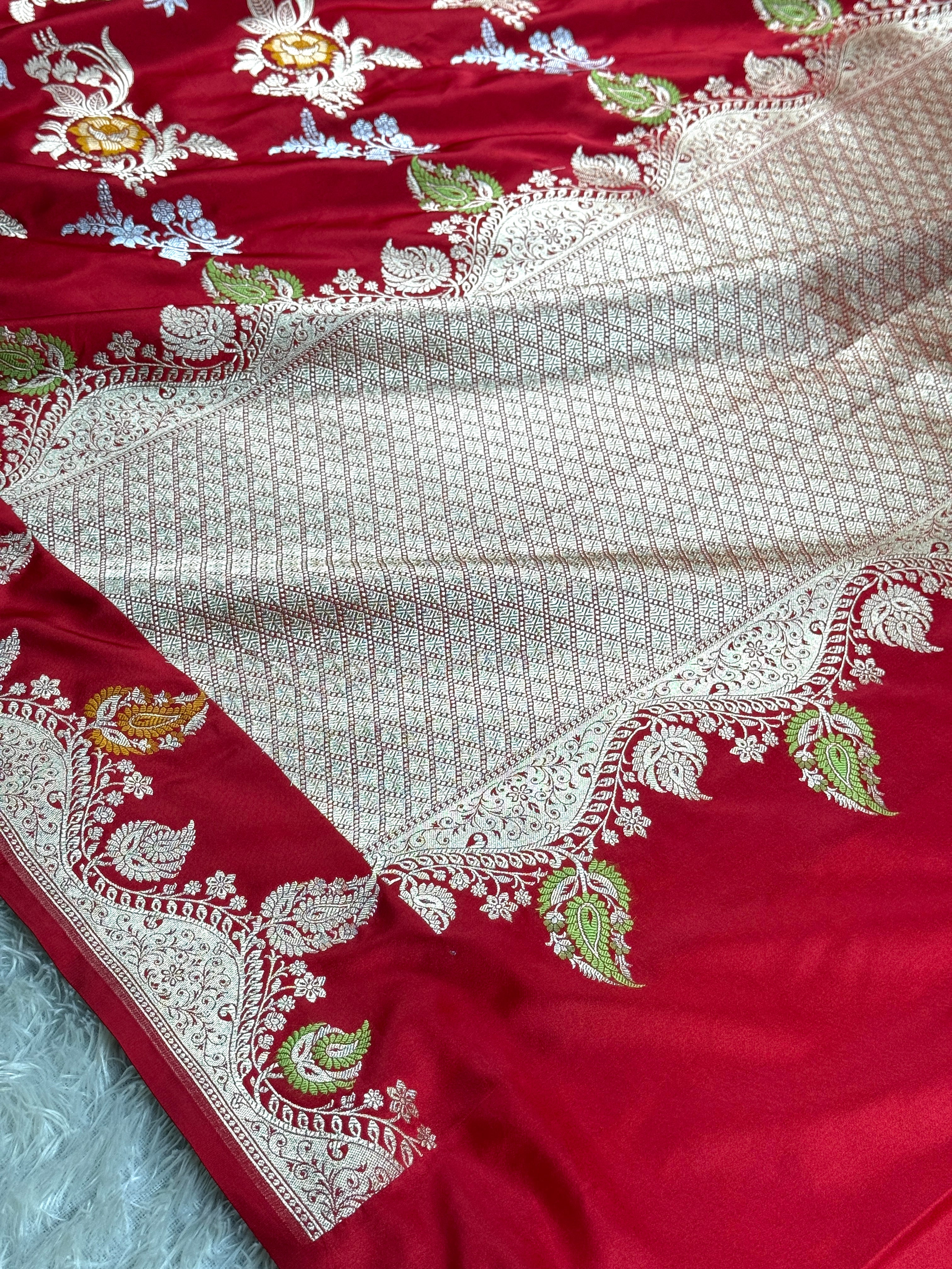 BANARASI MASHRU KATAN SILK SAREE HN999