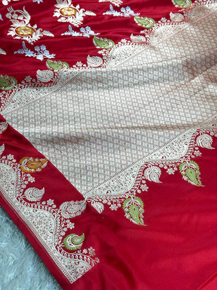 BANARASI MASHRU KATAN SILK SAREE HN999