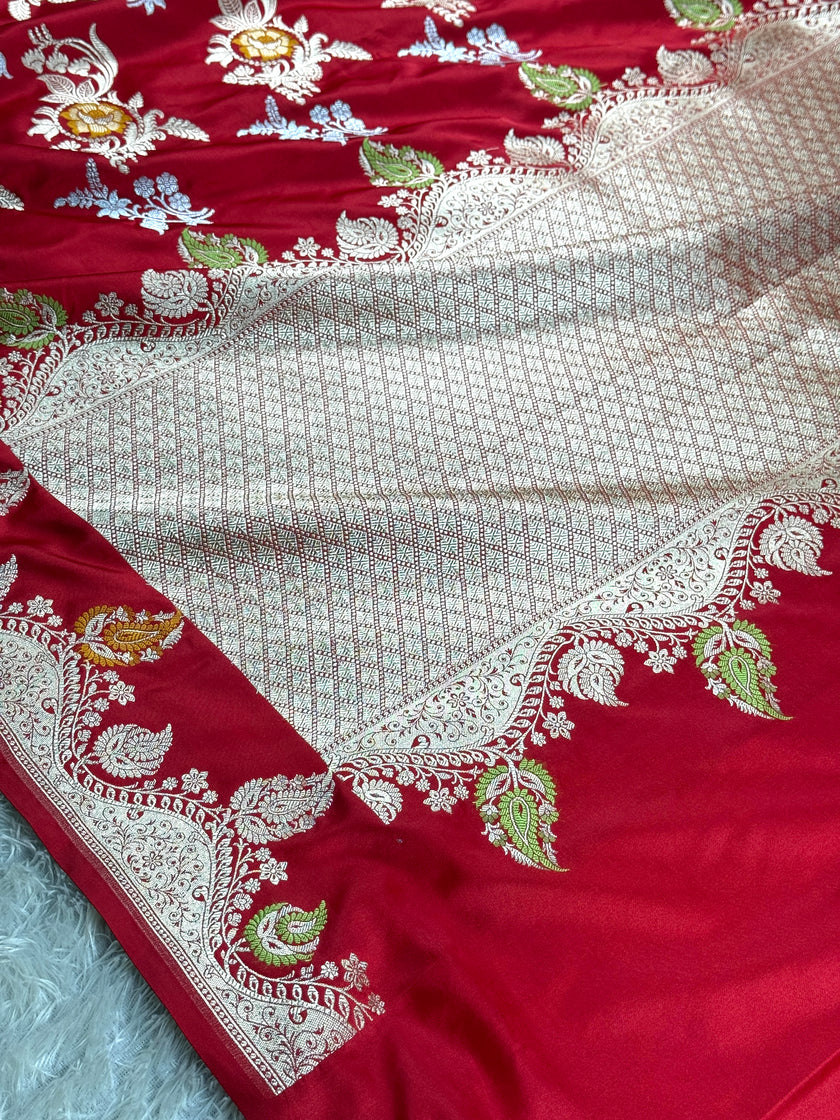 BANARASI MASHRU KATAN SILK SAREE HN999