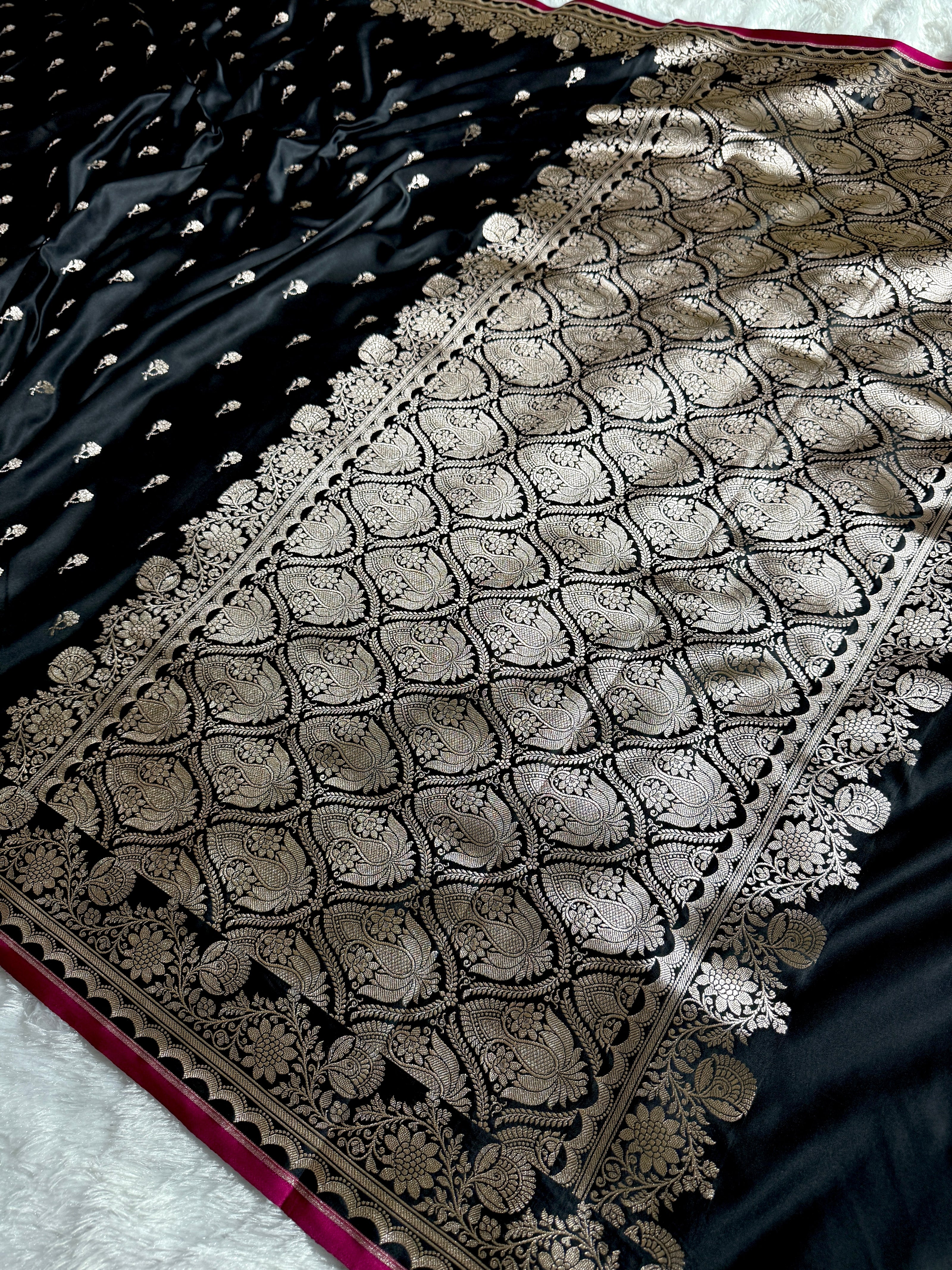 BANARASI MASHRU KATAN SILK SAREE HN538