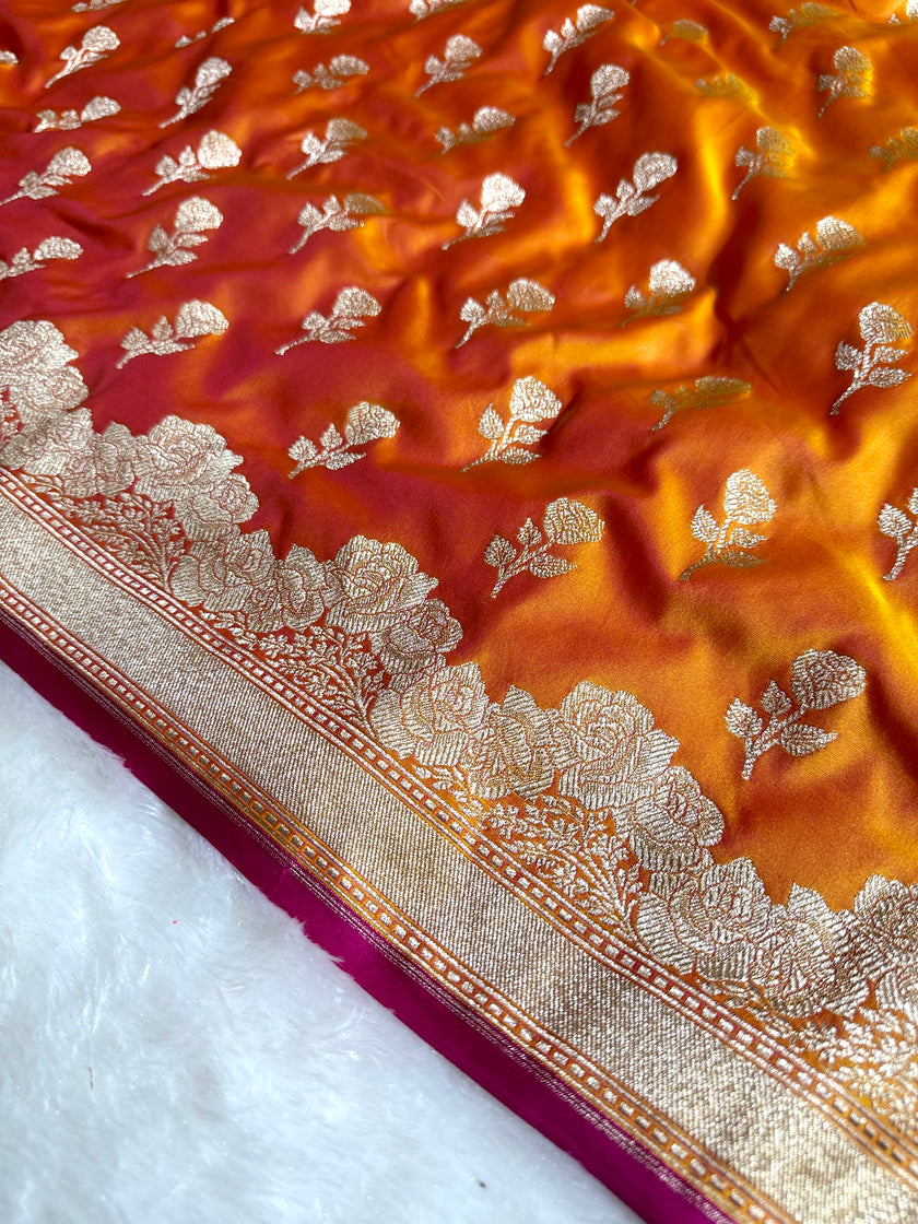 BANARASI MASHRU KATAN SILK SAREE HN528