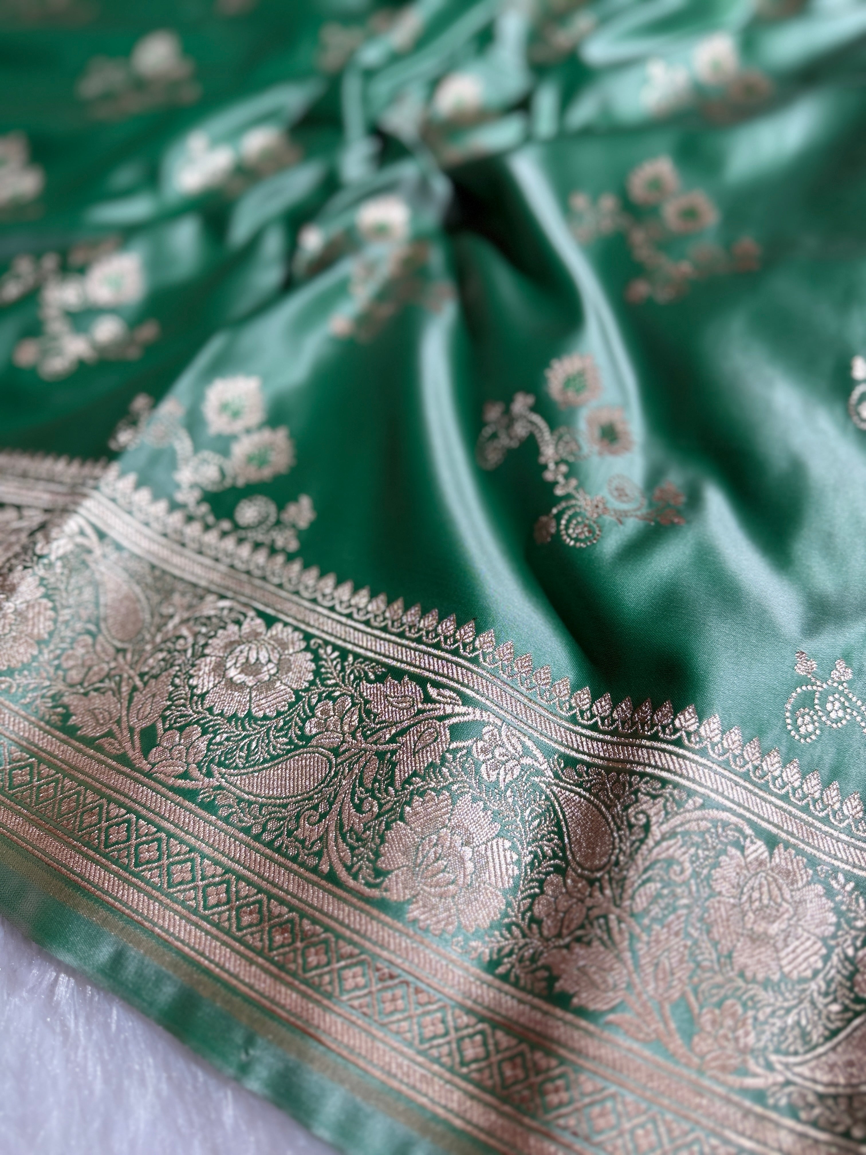 BANARASI MASHRU KATAN SILK SAREE HN523