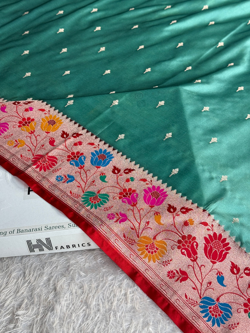 BANARASI MASHRU KATAN SILK SAREE MK071