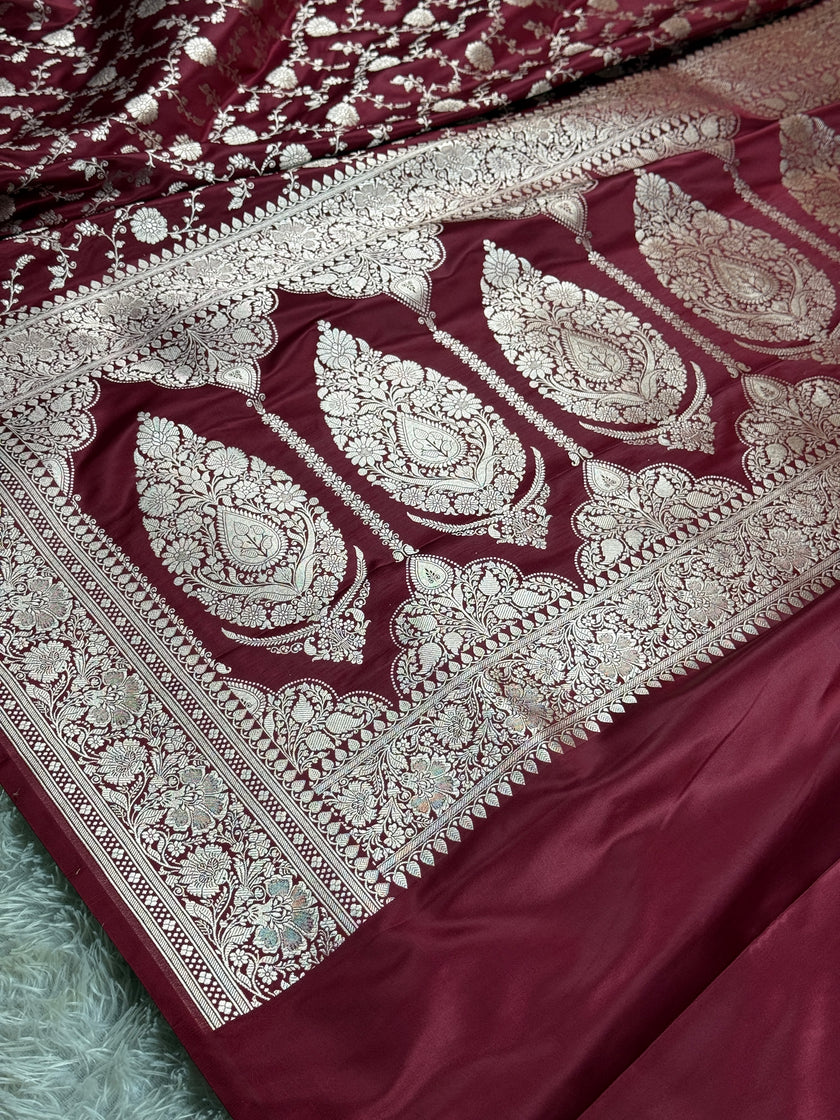 BANARASI MASHRU KATAN SILK SAREE HN950