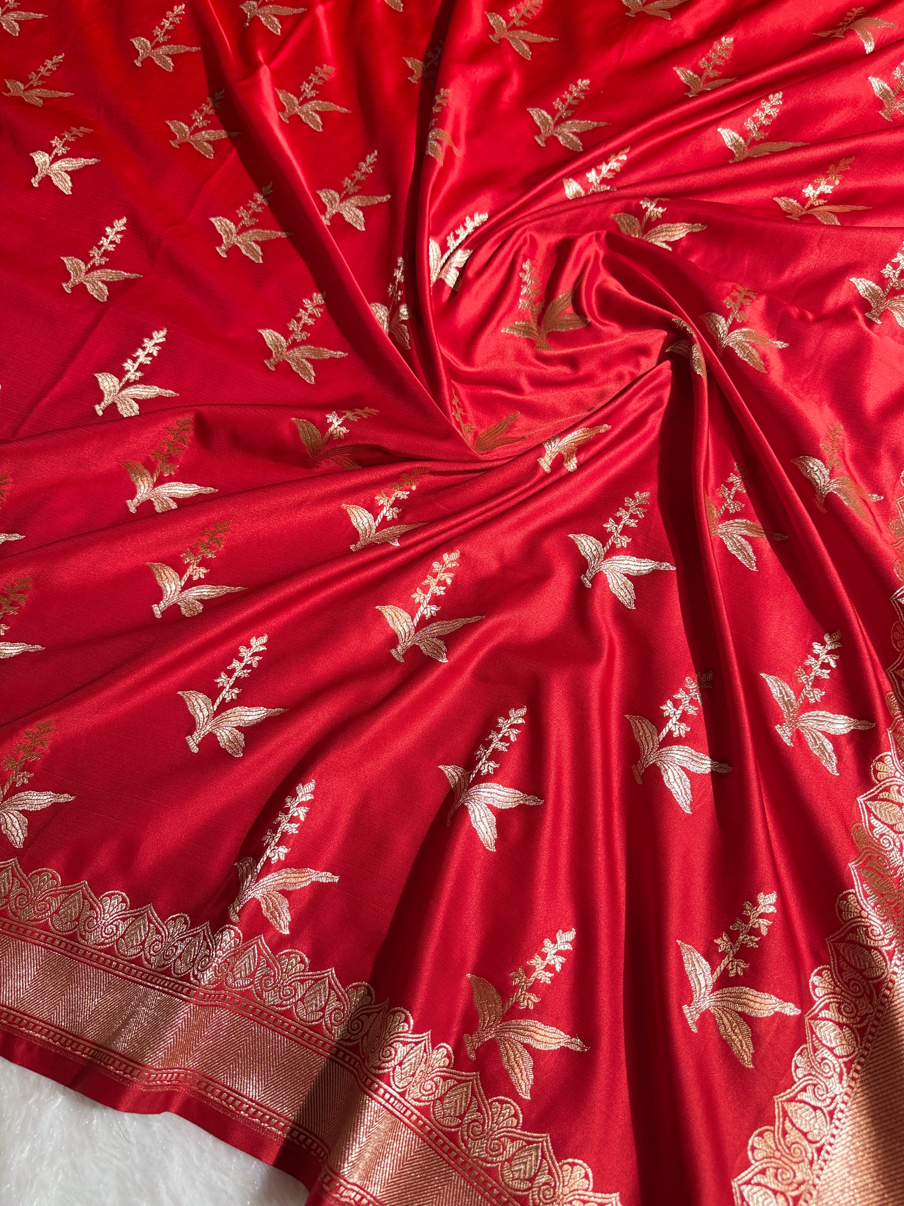 BANARASI MASHRU KATAN SILK SAREE HN526