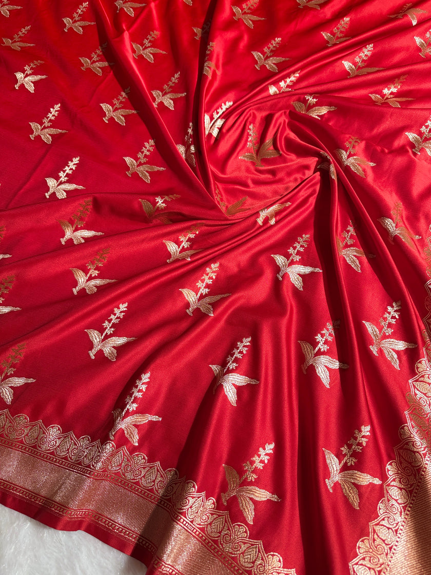 BANARASI MASHRU KATAN SILK SAREE HN526
