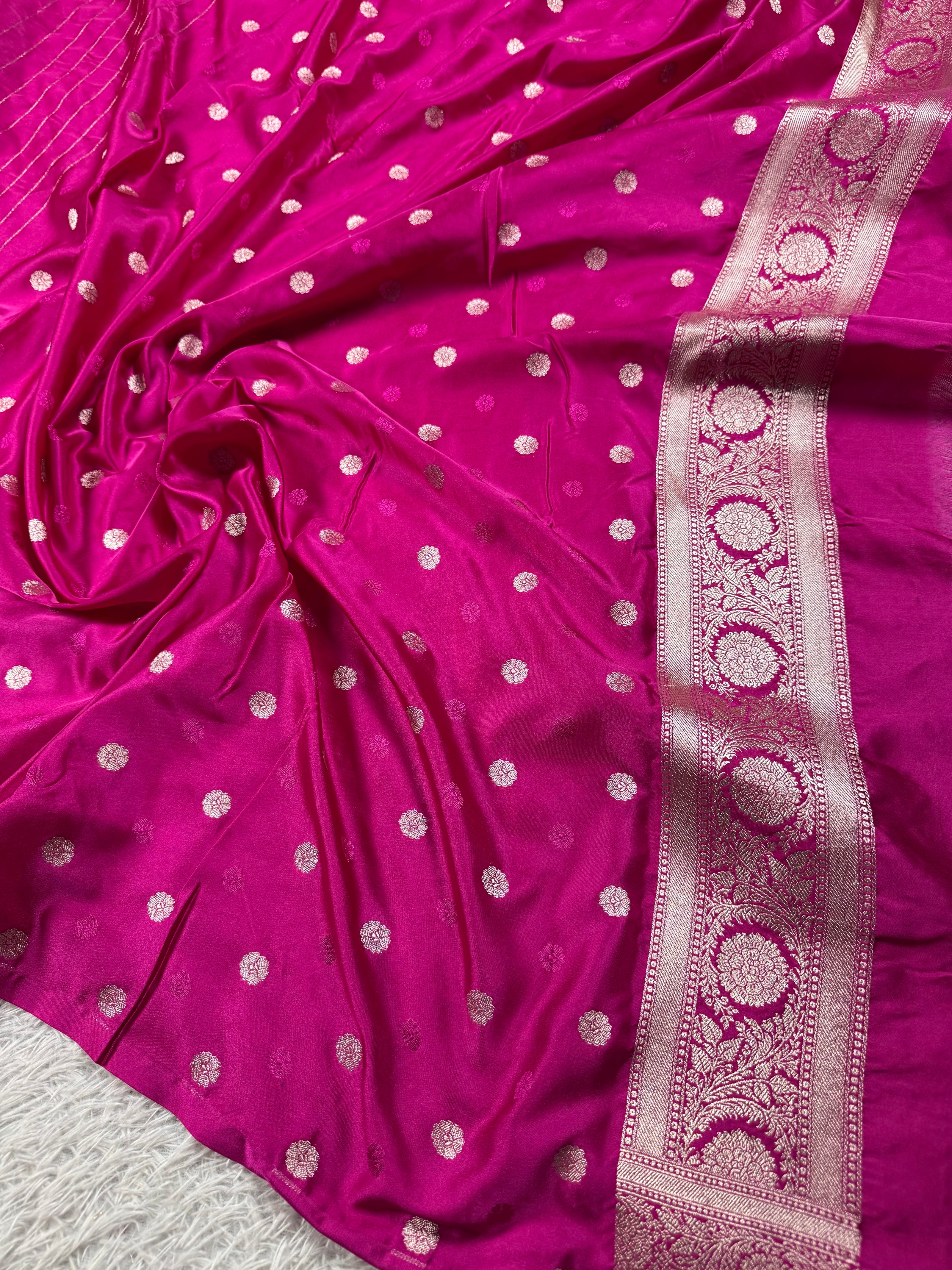 BANARASI MASHRU KATAN SILK SAREE MK012