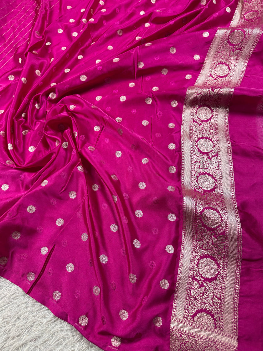 BANARASI MASHRU KATAN SILK SAREE MK012