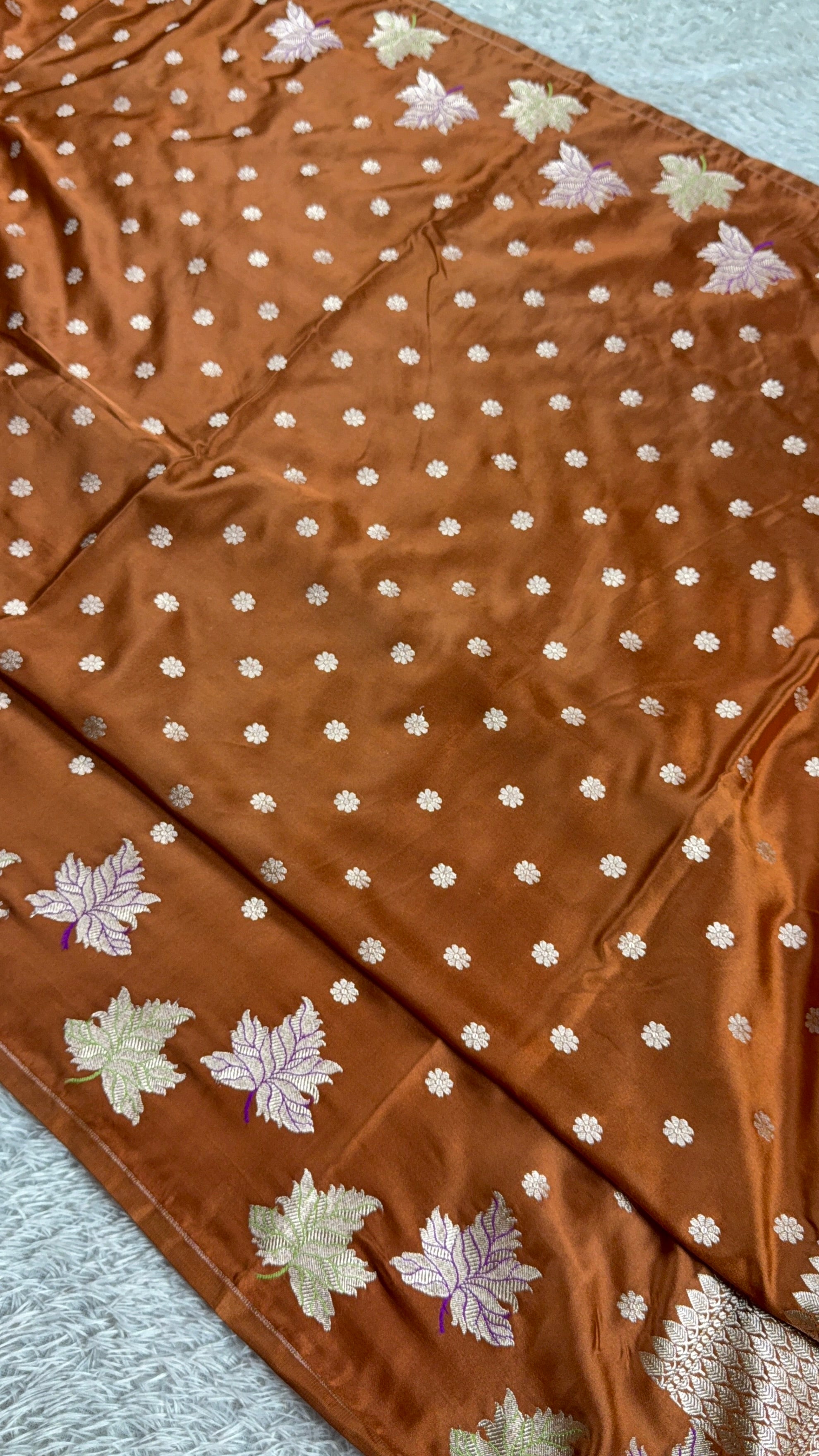 BANARASI MASHRU KATAN SILK SAREE MK014