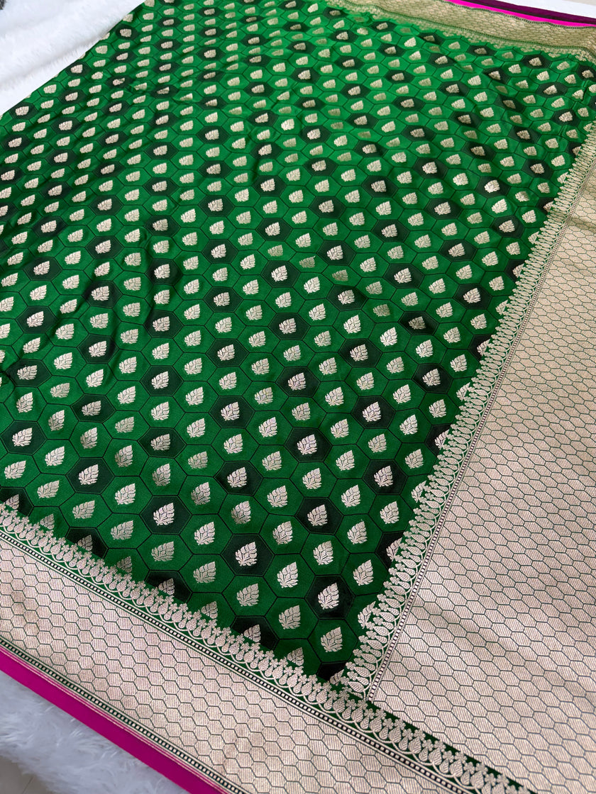 Banarasi mashru katan silk saree Tanchui design hn112