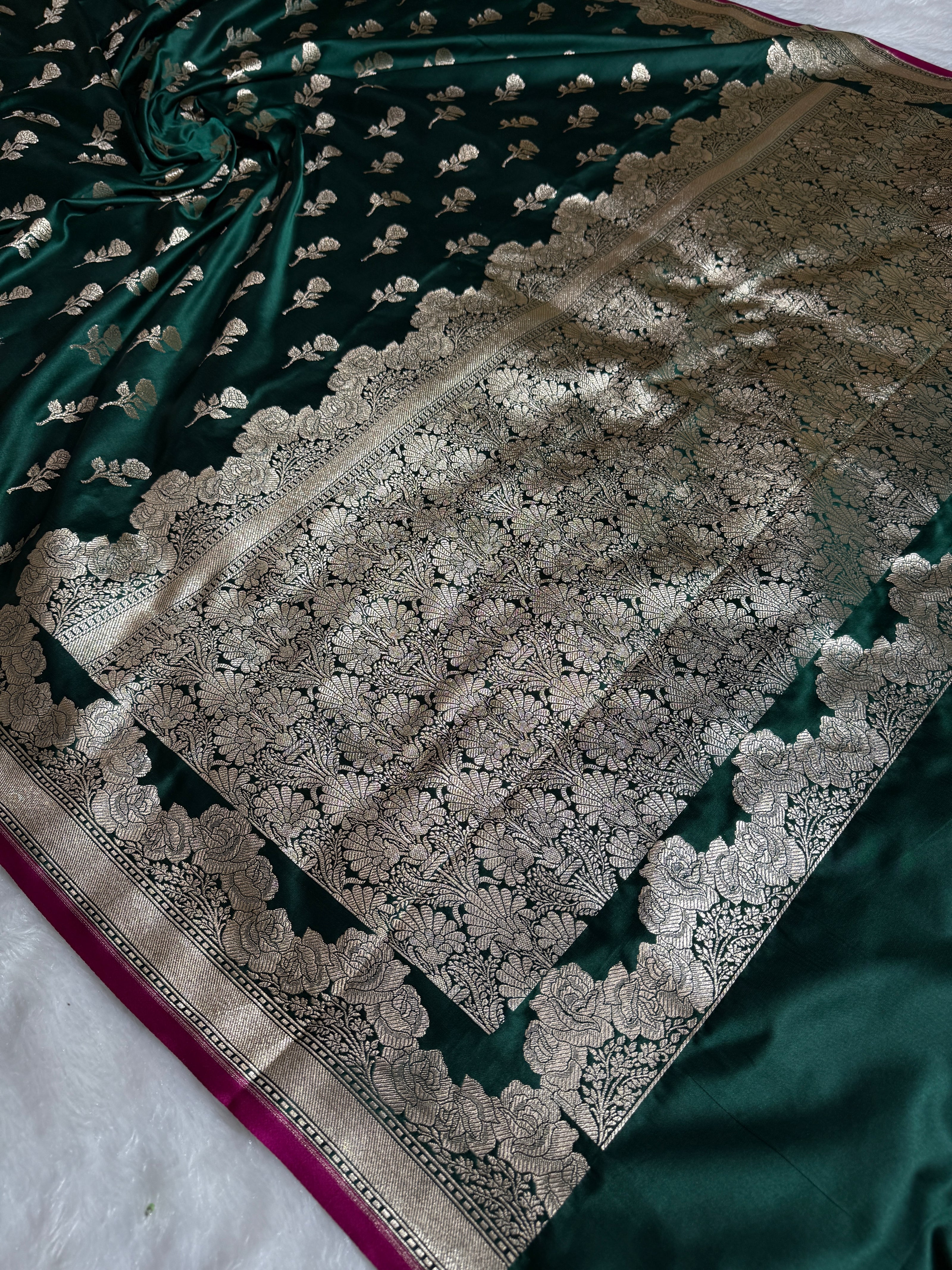 BANARASI MASHRU KATAN SILK SAREE HN528