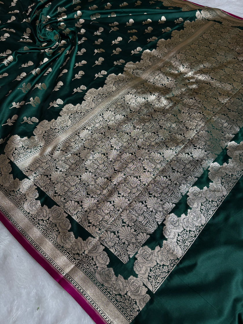 BANARASI MASHRU KATAN SILK SAREE HN528