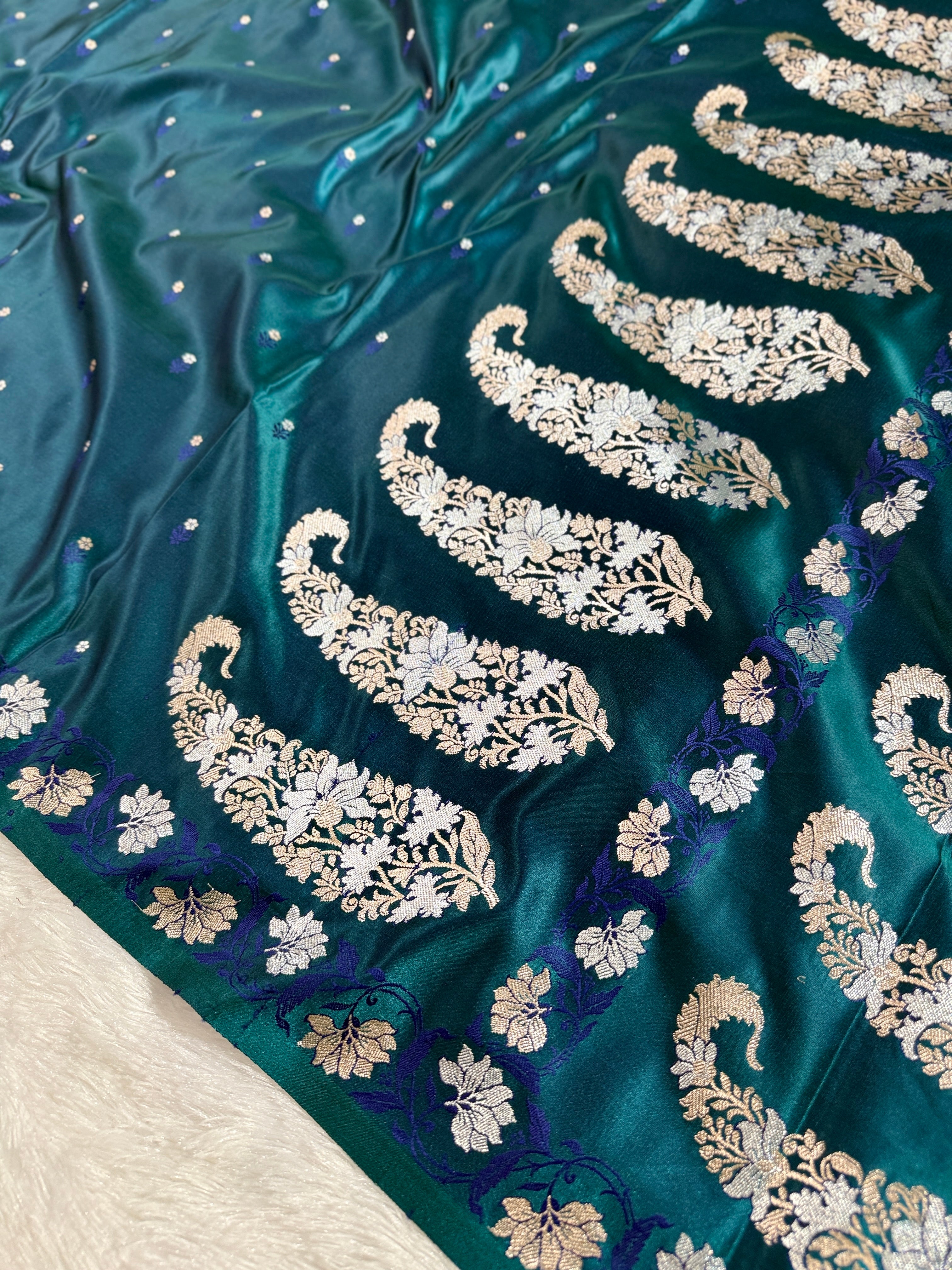 BANARASI MASHRU KATAN SILK SAREE HN541