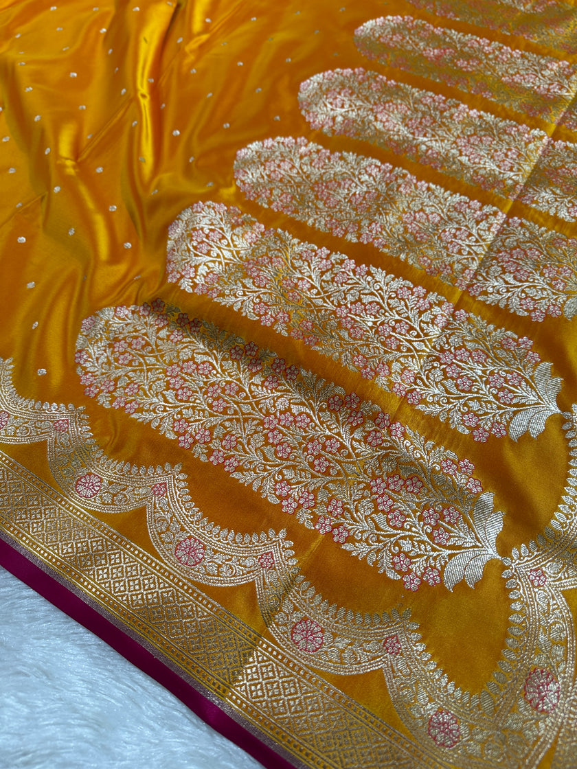 BANARASI MASHRU KATAN SILK SAREE HN534