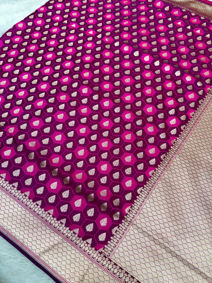 Banarasi mashru katan silk saree tanchui design hn112
