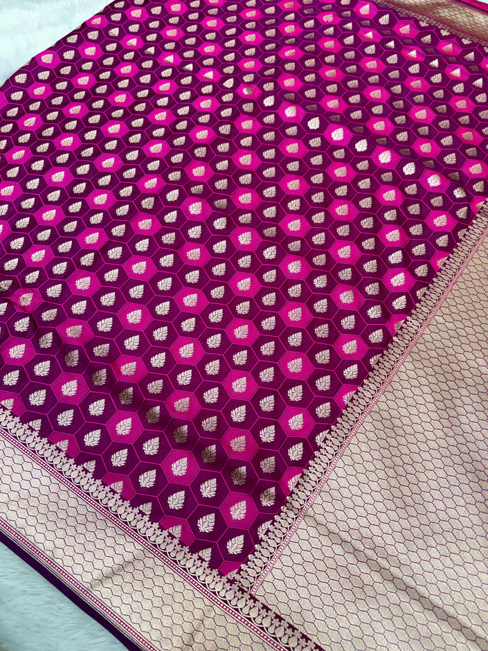 Banarasi mashru katan silk saree tanchui design hn112