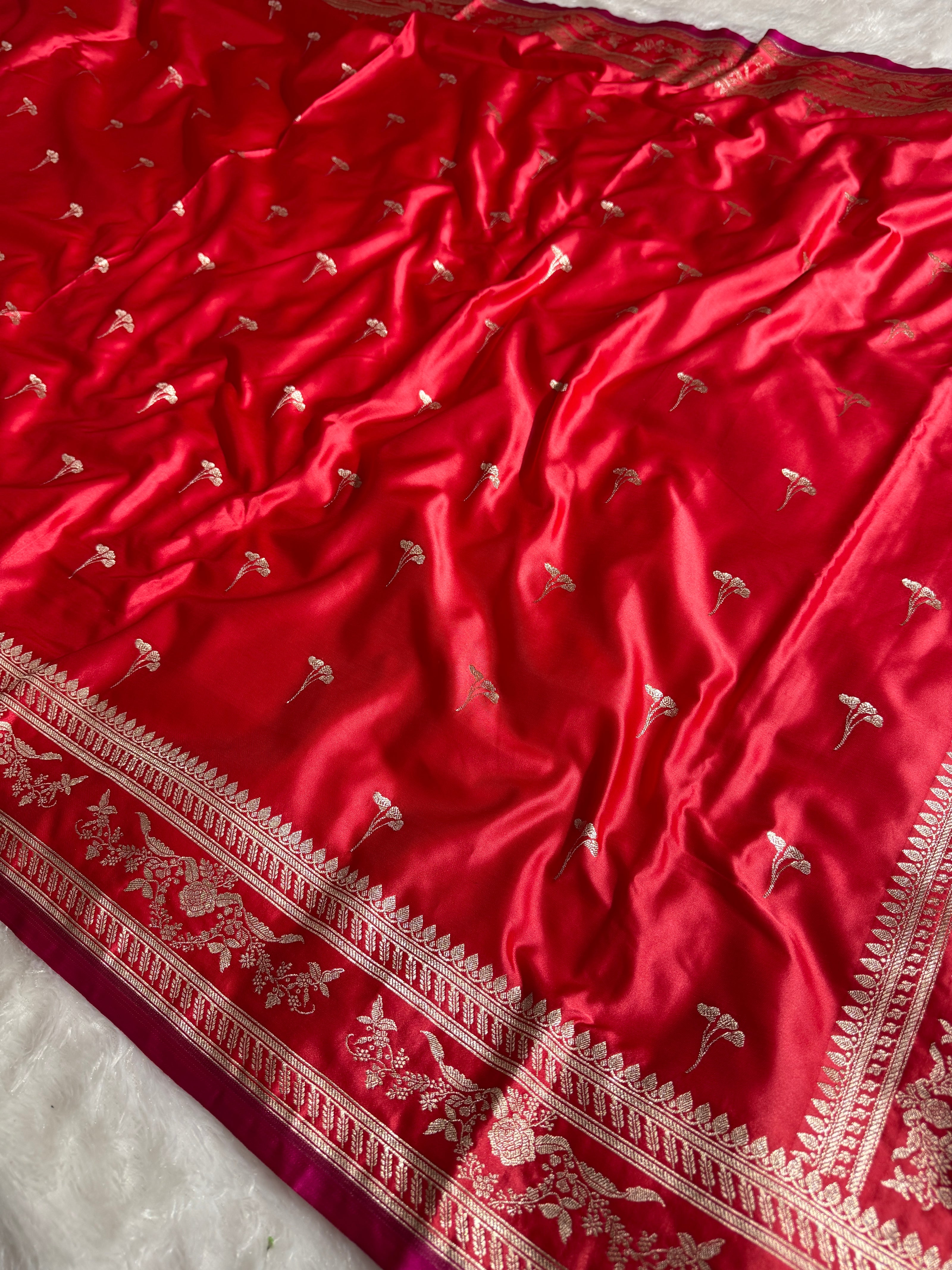 BANARASI MASHRU KATAN SILK SAREE HN529