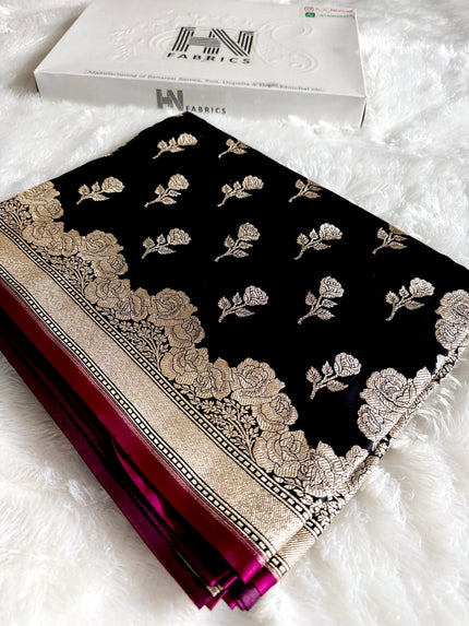 BANARASI MASHRU KATAN SILK SAREE HN528