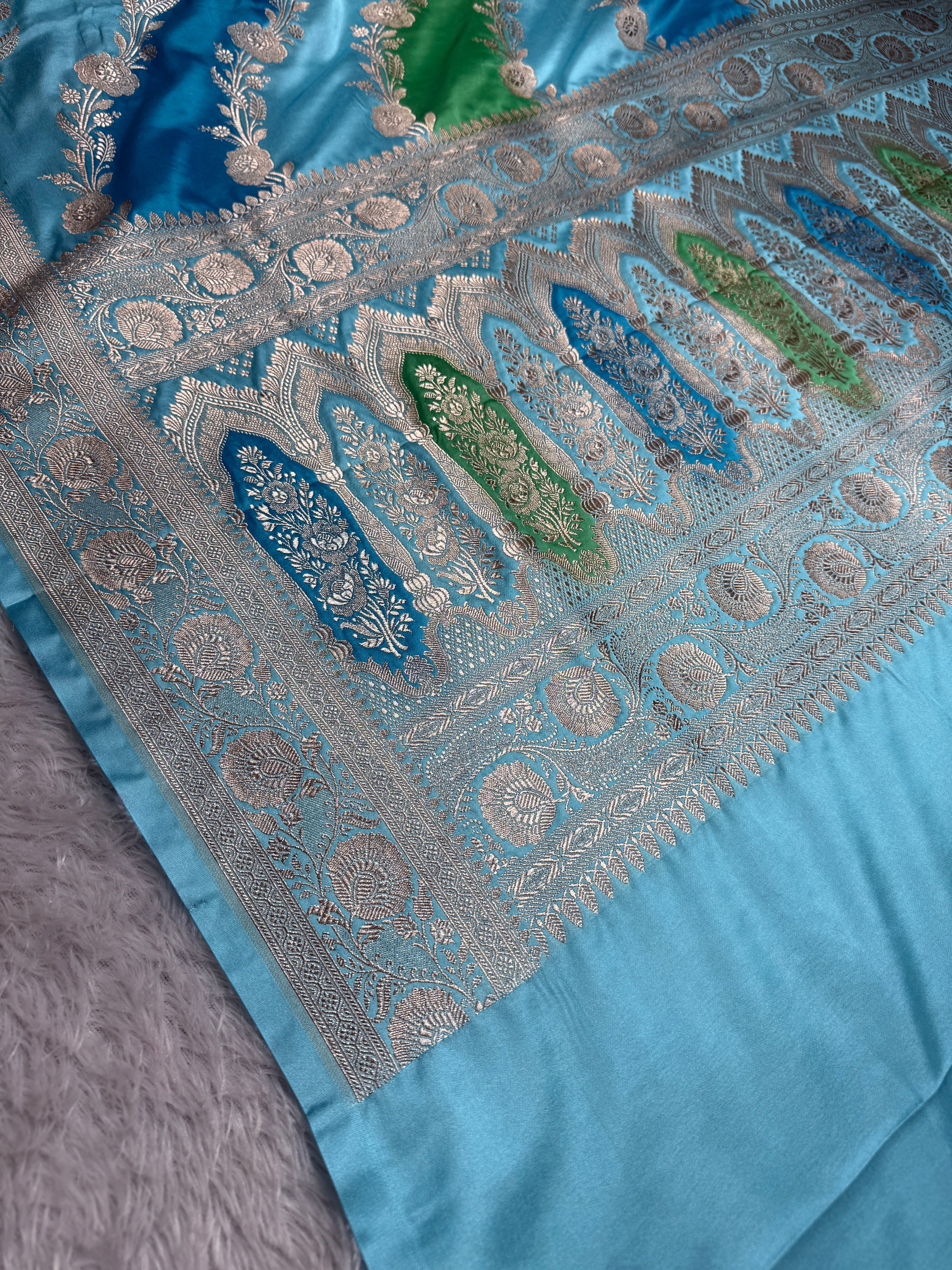 BANARASI MASHRU KATAN SILK SAREE HN540