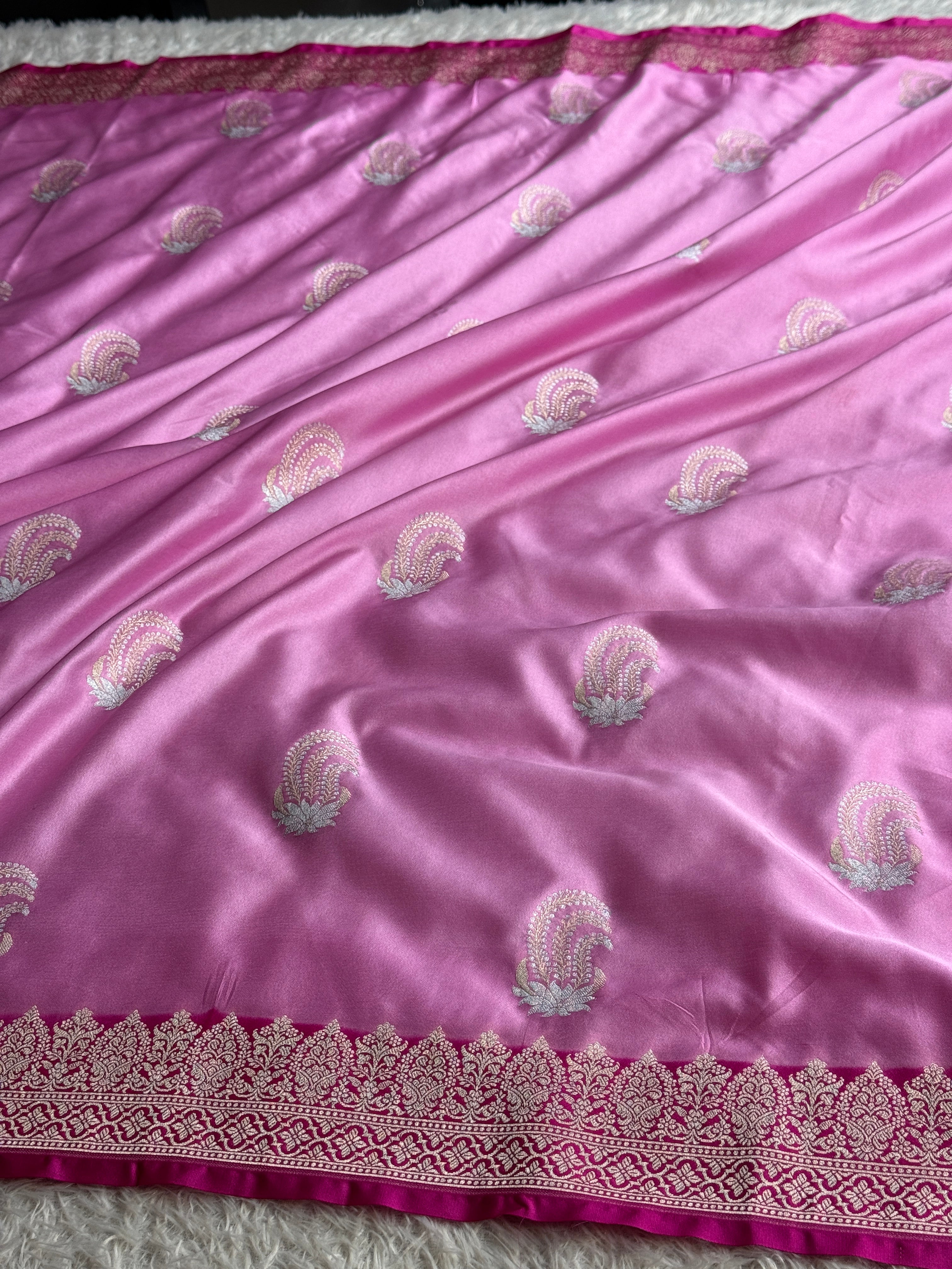 BANARASI MASHRU KATAN SILK SAREE MK 042