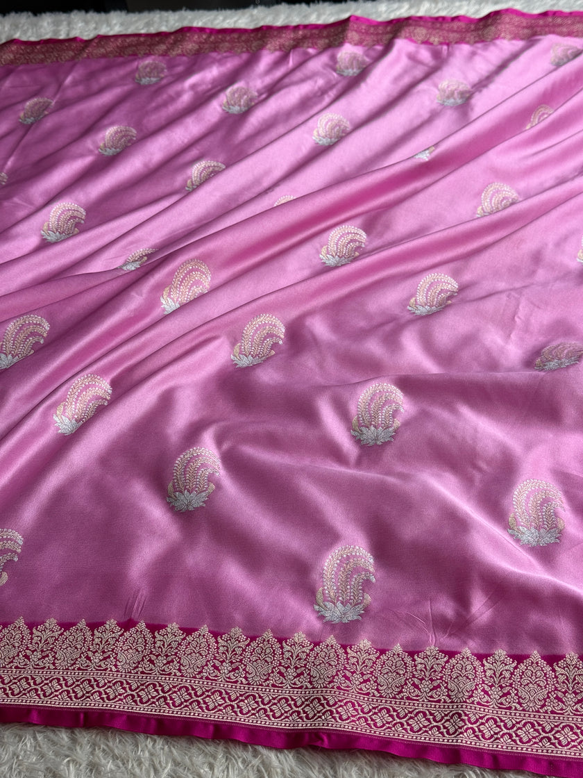 BANARASI MASHRU KATAN SILK SAREE MK 042