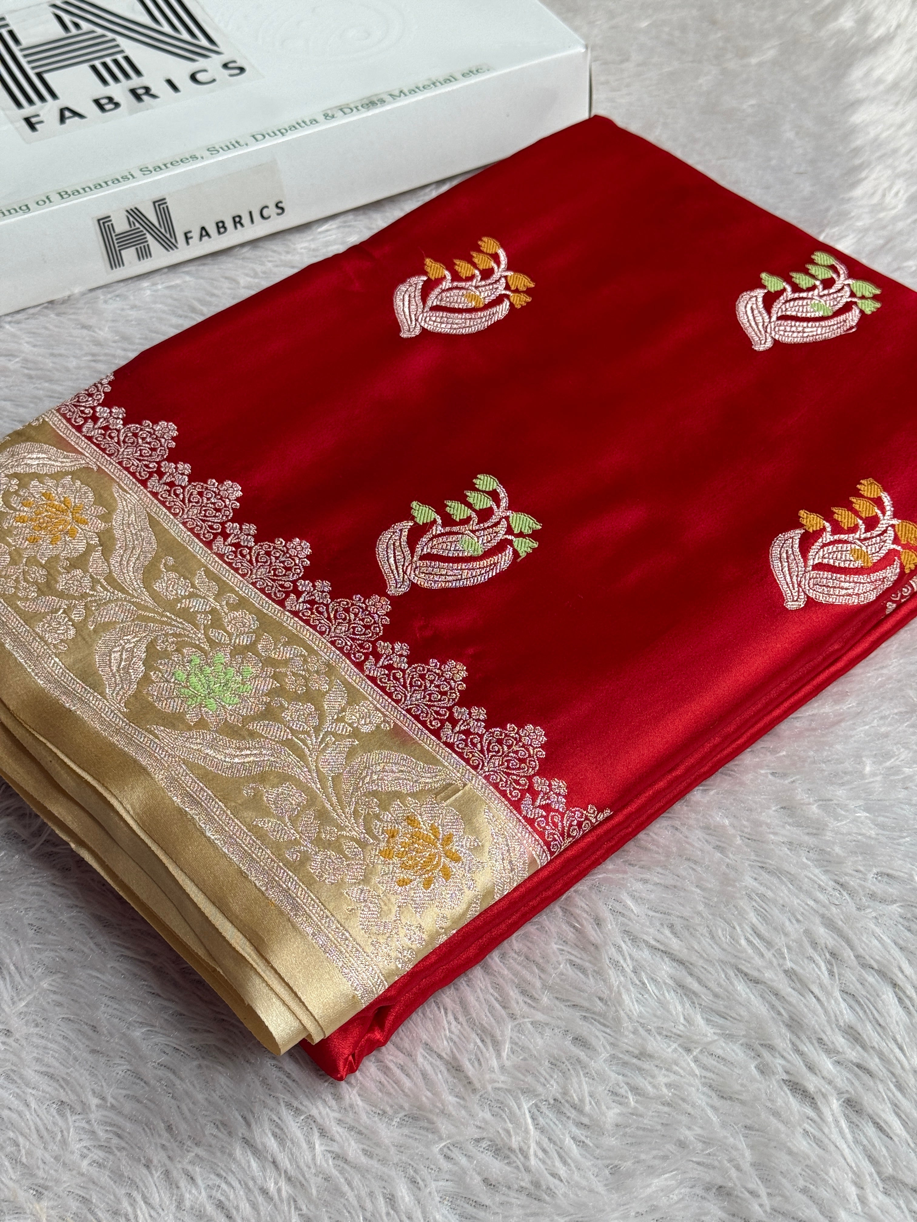 BANARASI MASHRU KATAN SILK SAREE MK042